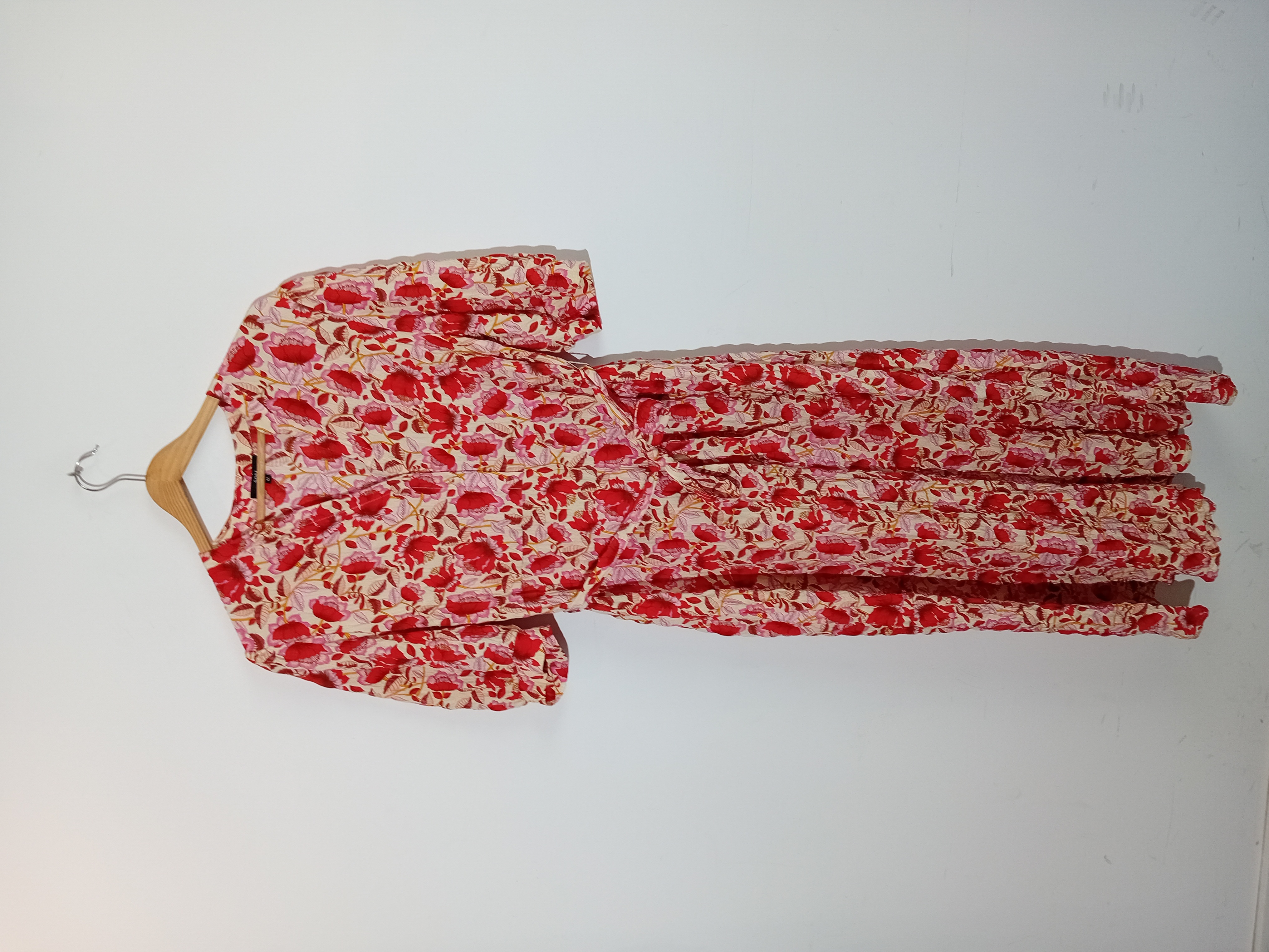 Robe Longue Fleurie Rouge Sora