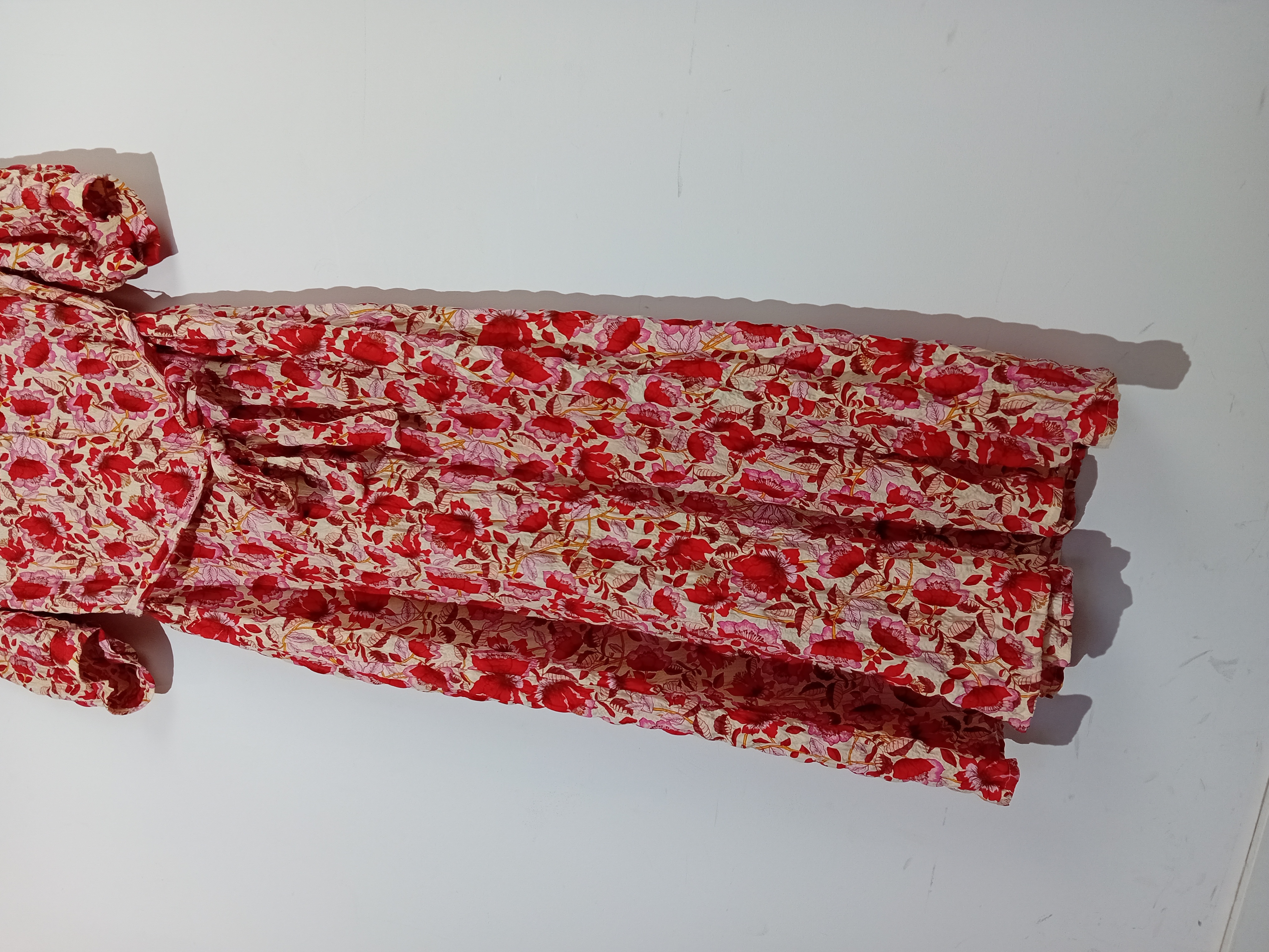 Robe Longue Fleurie Rouge Sora