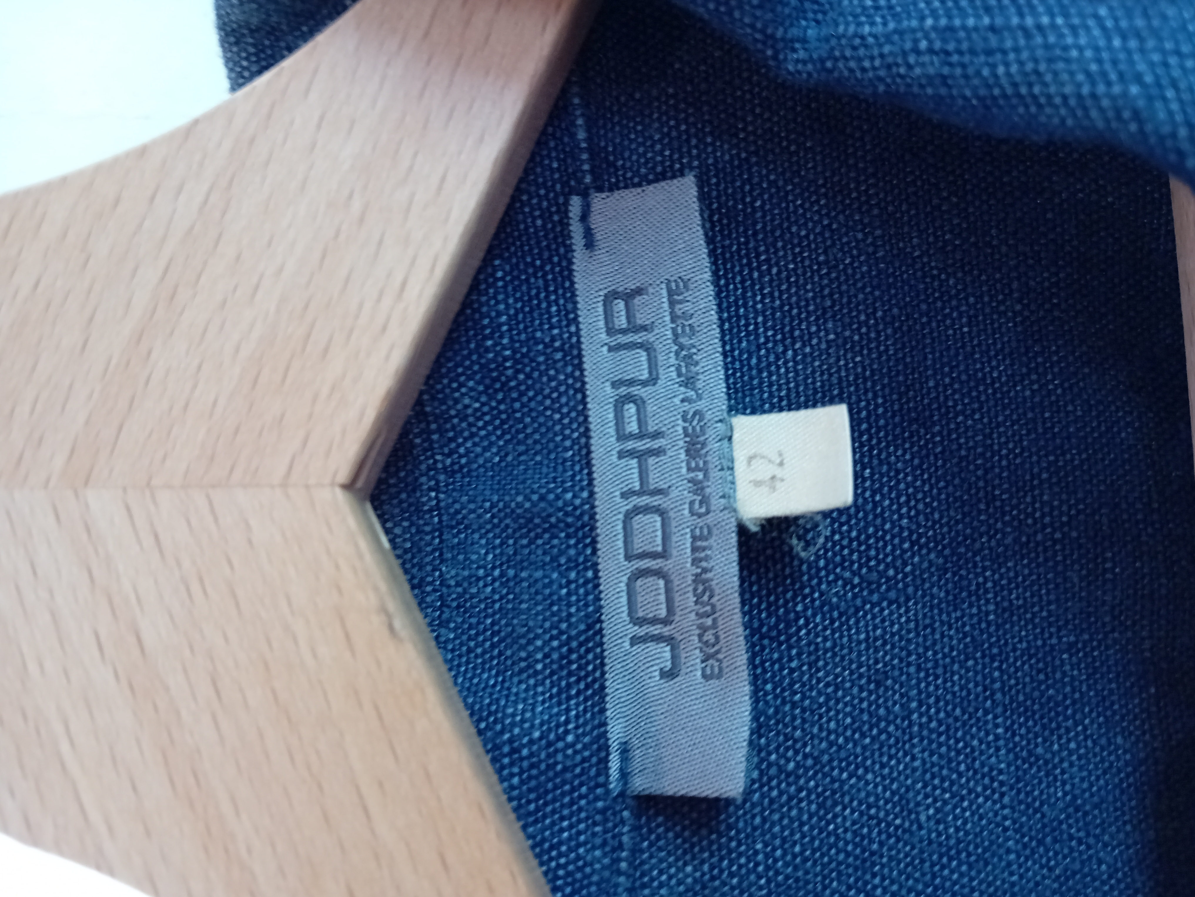 Veste En Lin Bleu Marine Jodhpur