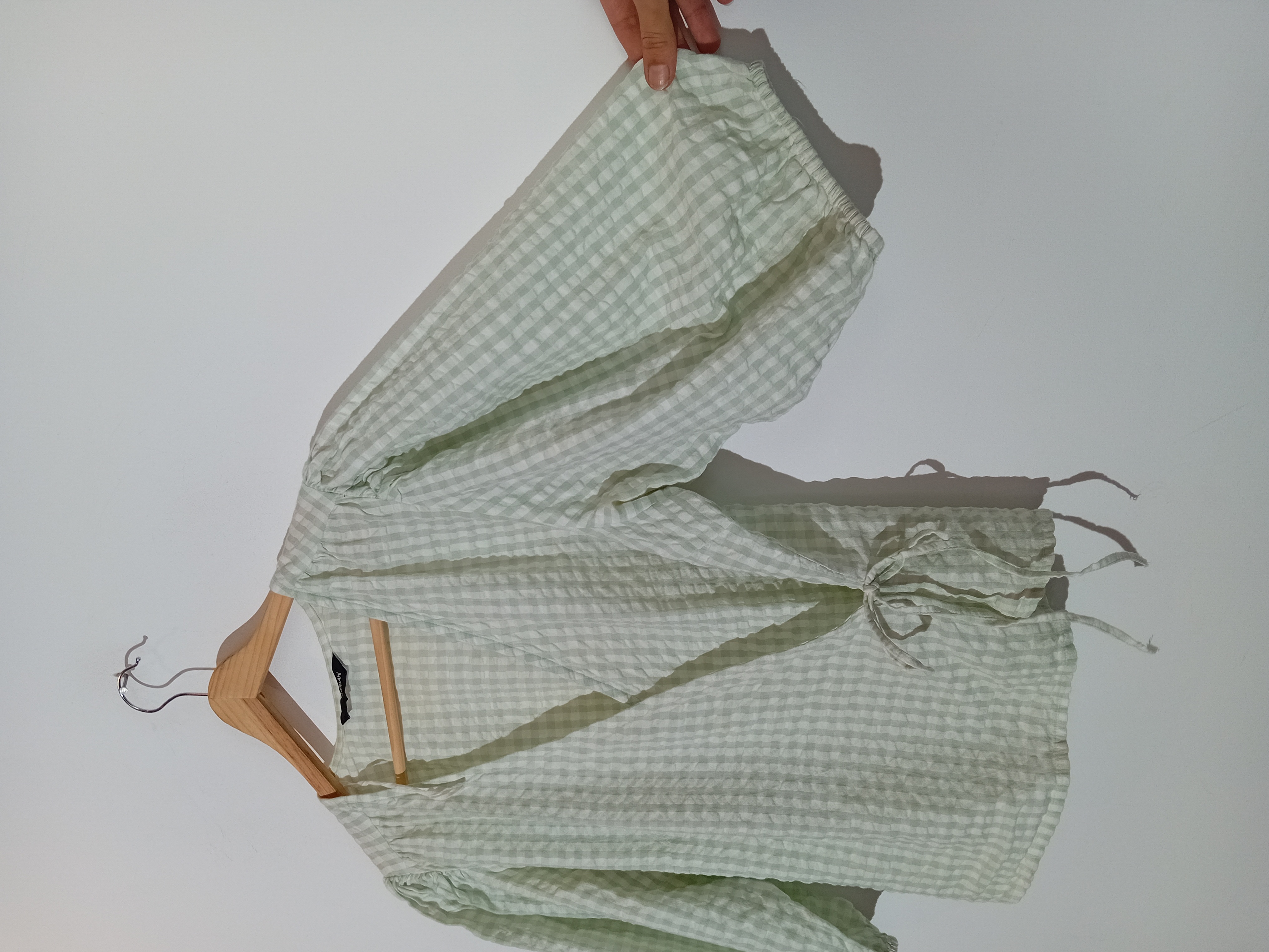 Blouse Vichy Vert Sauge Kappahl M