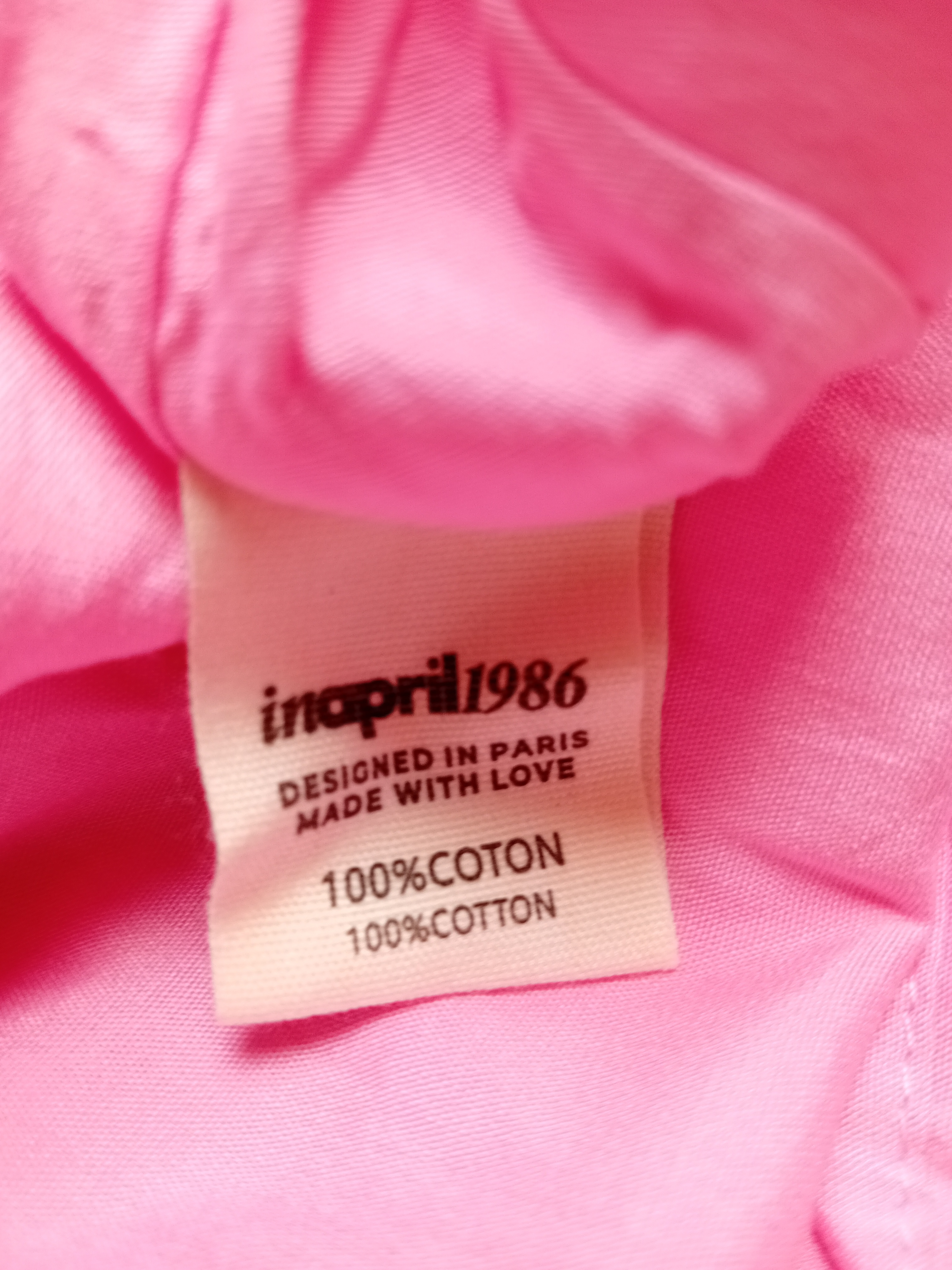 Robe Longue Rayures Rose Et Rouge Inapril1986 M