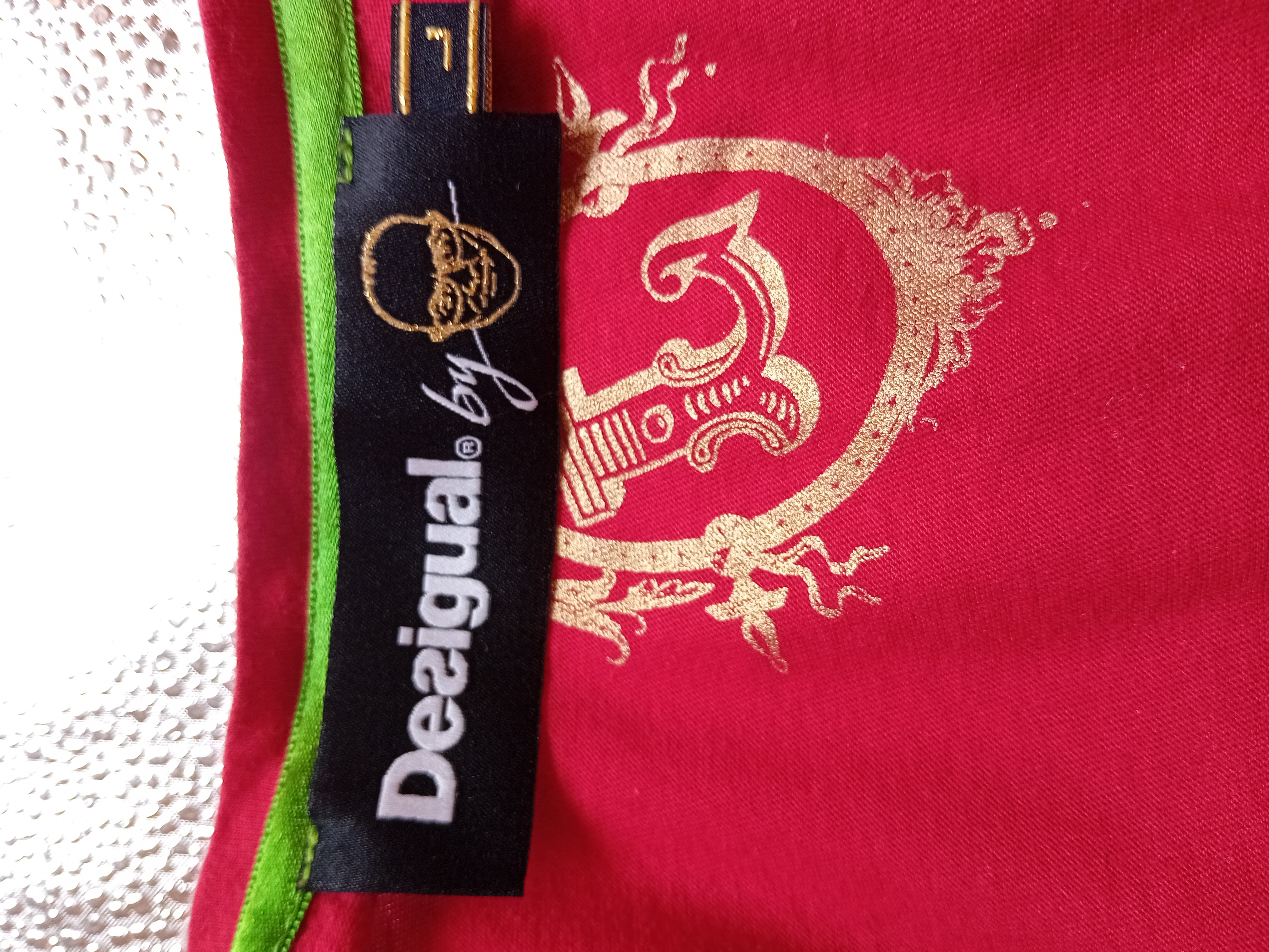 T-shirt Rouge Mandala Desigual L