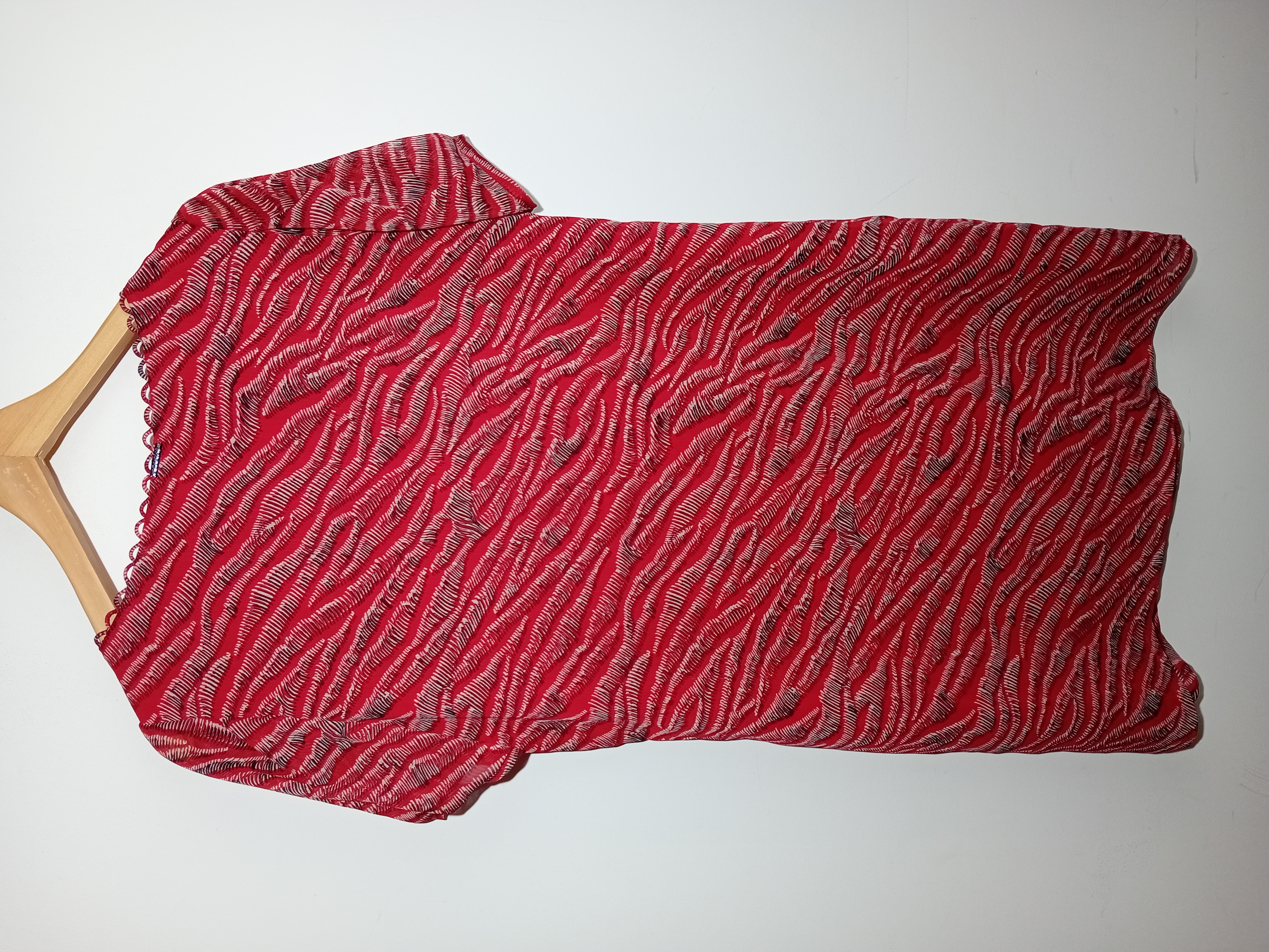 Robe Courte Rouge Motif One Step