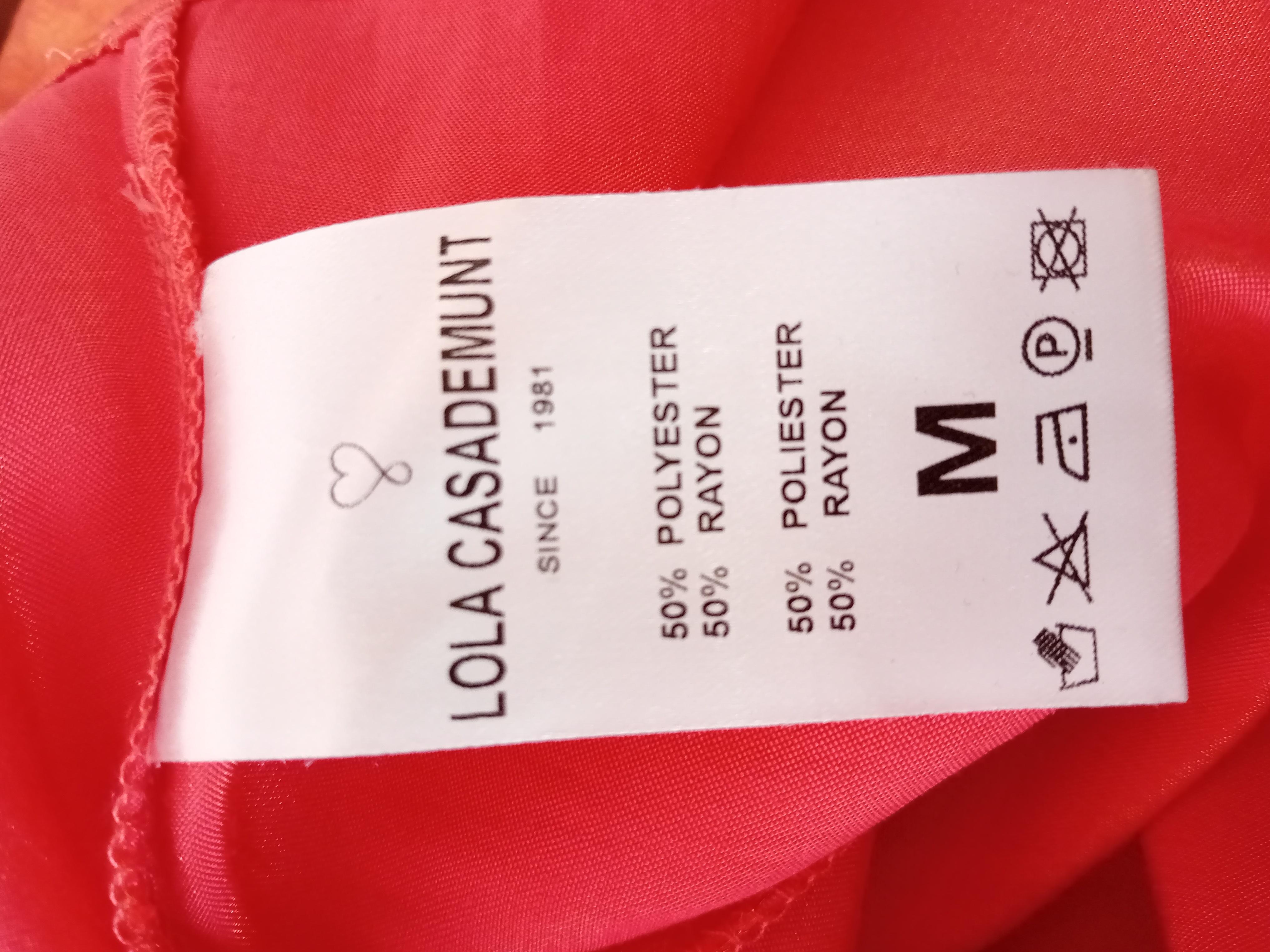 Robe Midi Corail Irisée Lola Casademunt M