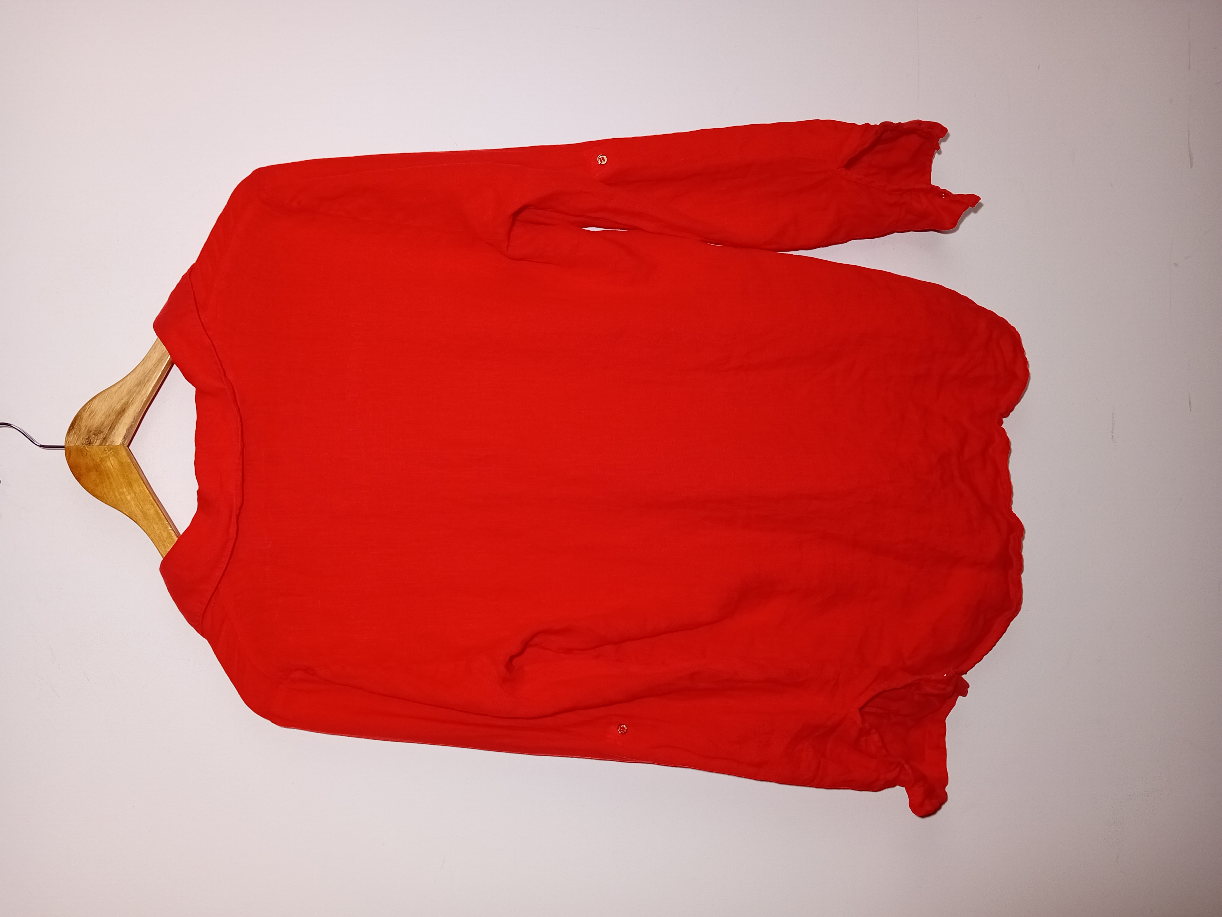 Chemise En Lin Rouge Zara