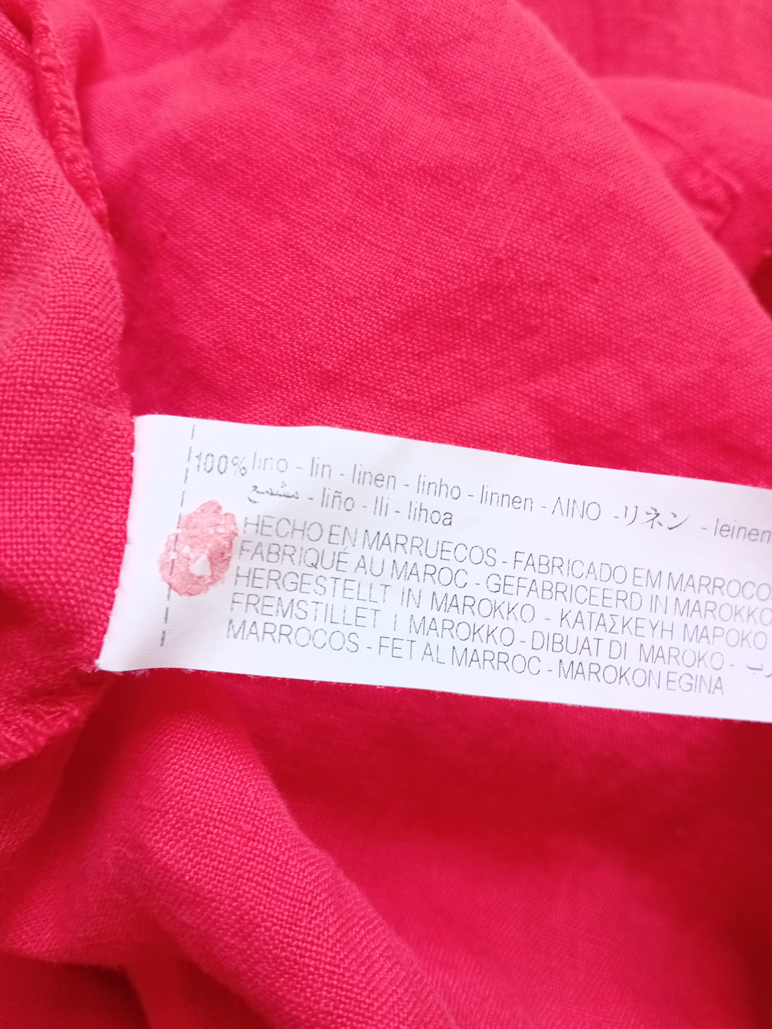 Chemise En Lin Rouge Zara