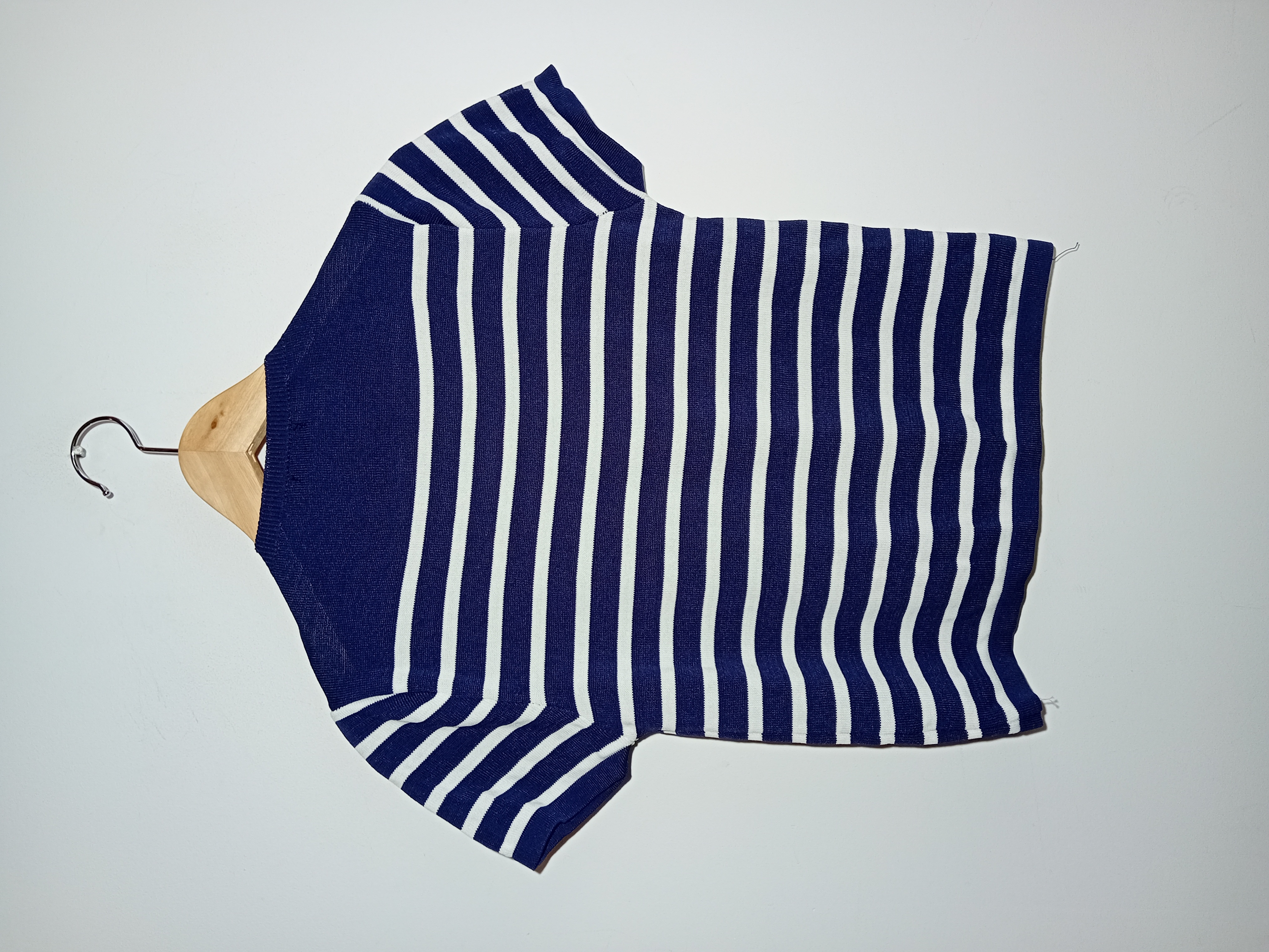 T-shirt En Maille Rayé Bleu Et Blanc Pittarello