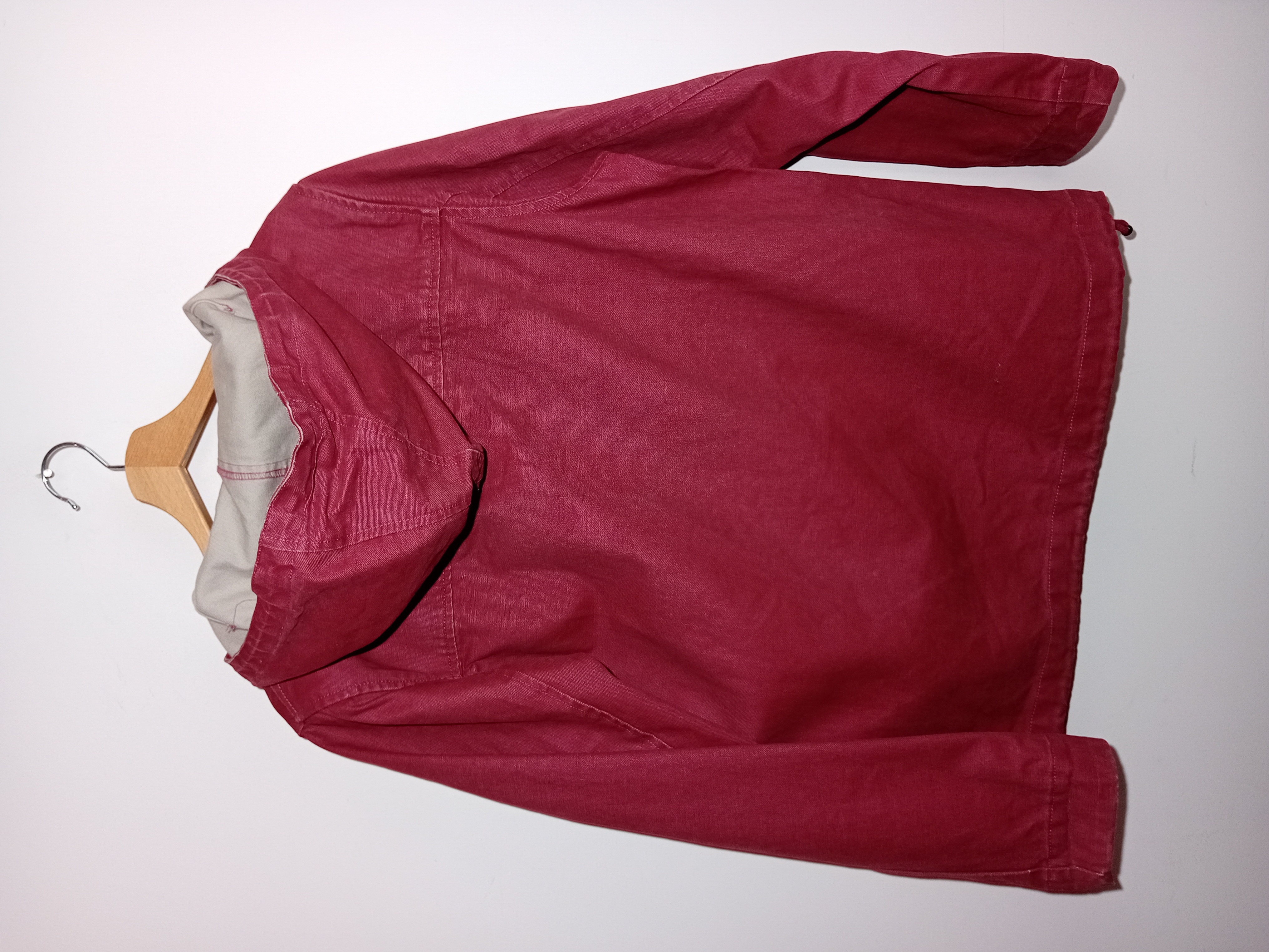 Veste À Capuche Mousqueton Rouge Bordeaux L