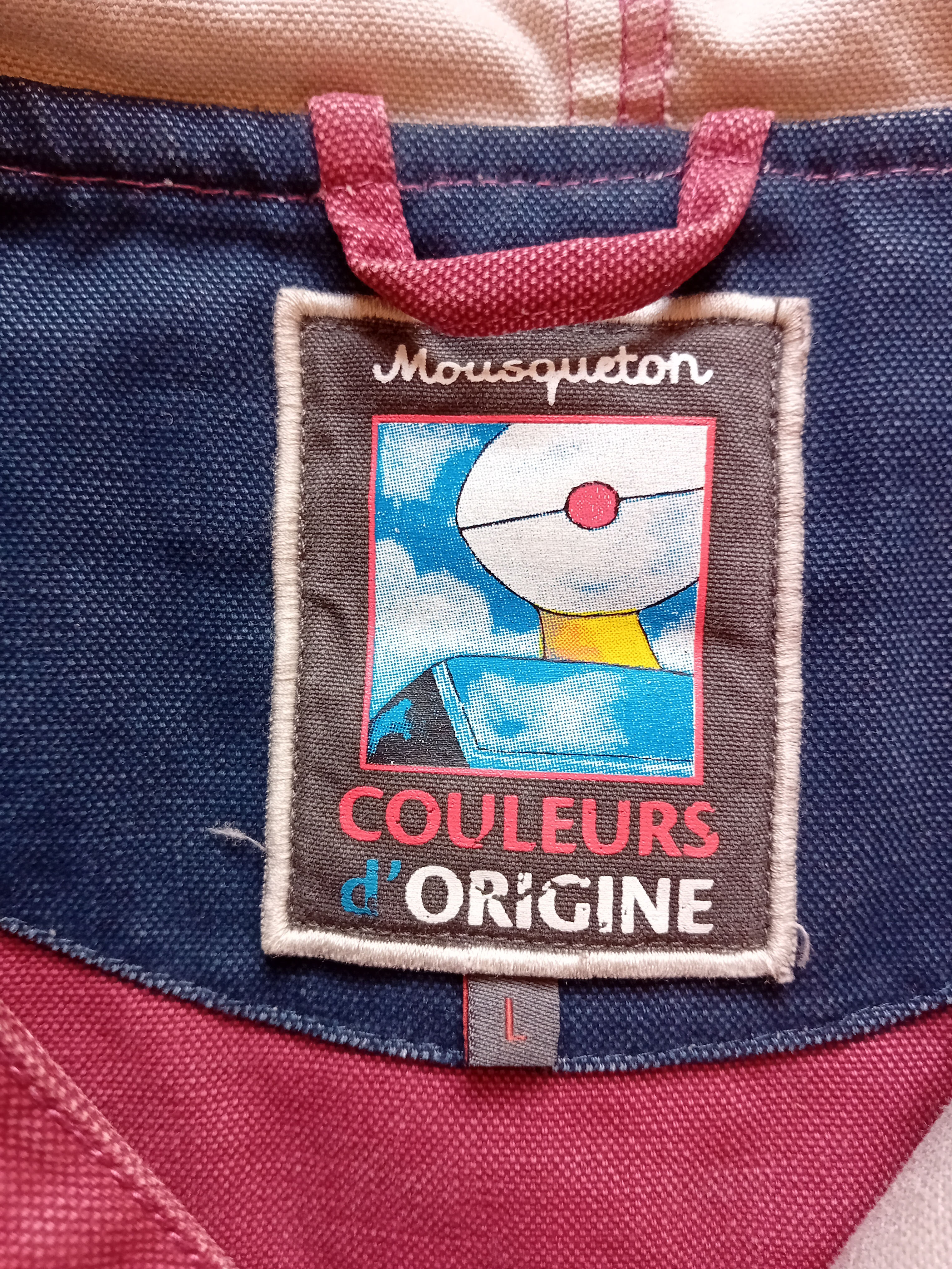 Veste À Capuche Mousqueton Rouge Bordeaux L