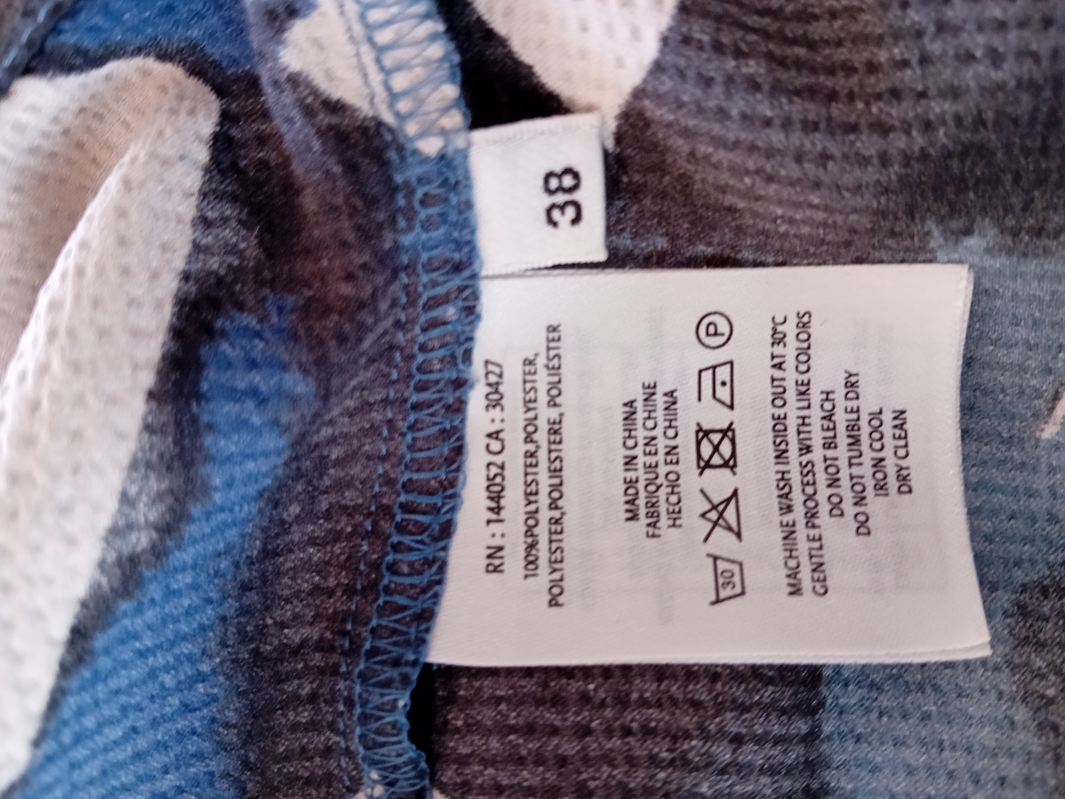 Robe Courte Motif Abstrait M