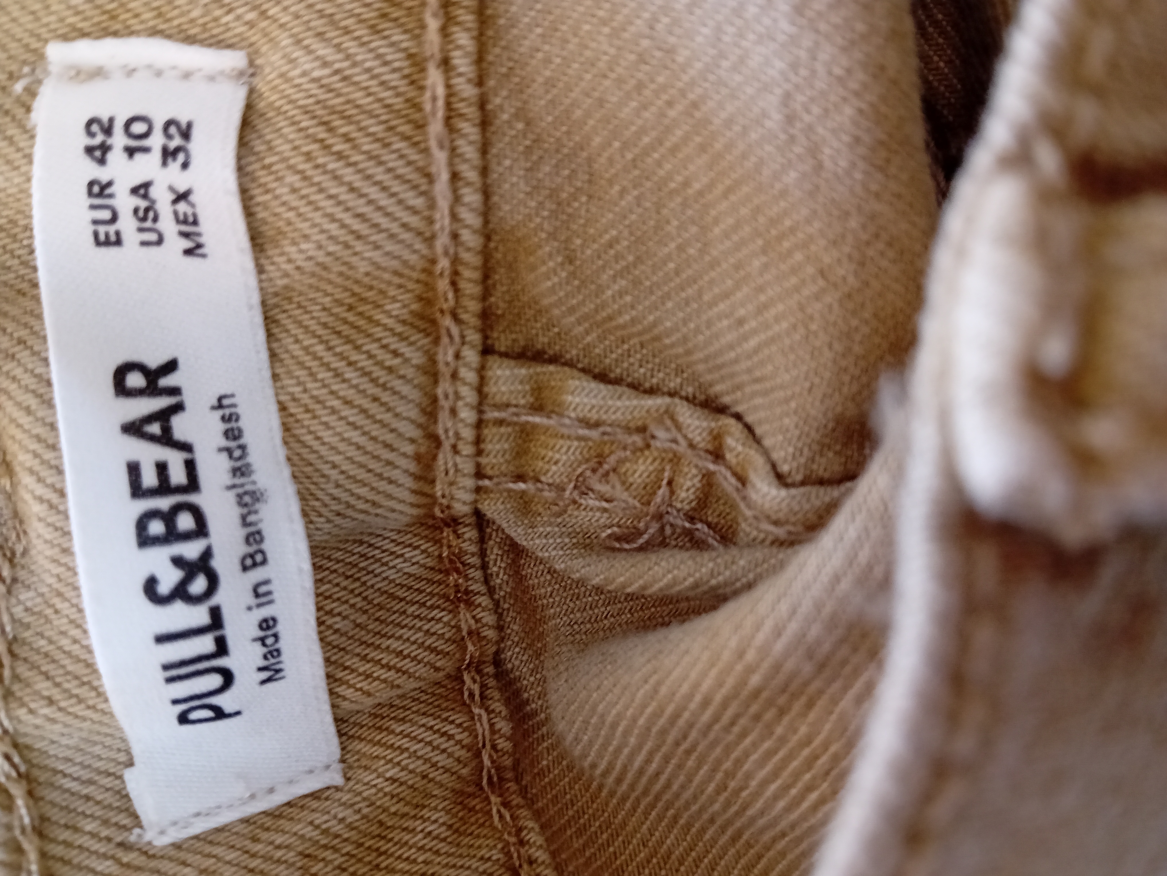 Pantalon Slouchy Pull&bear Beige