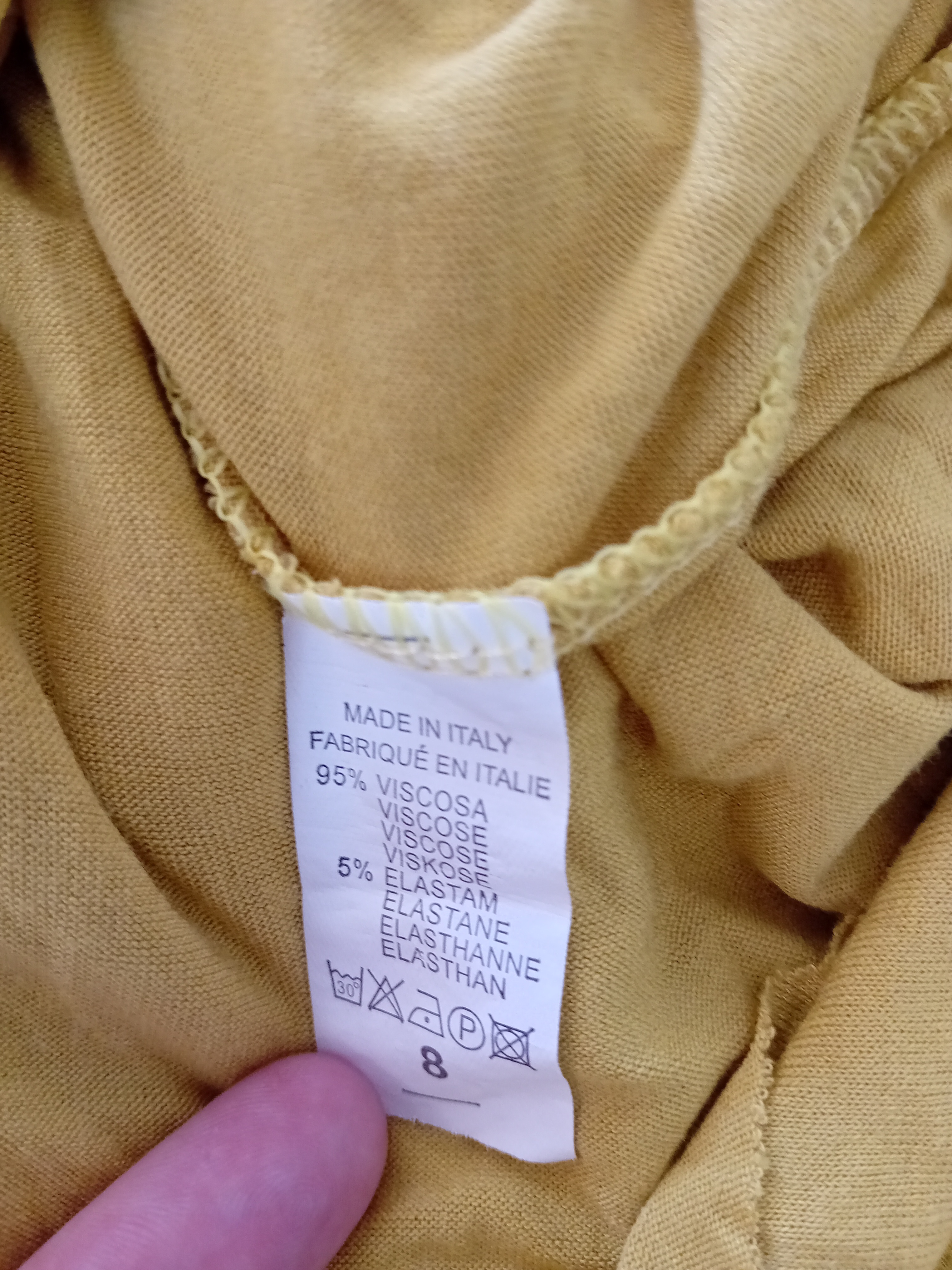 Robe Plissée Moutarde Cache-coeur