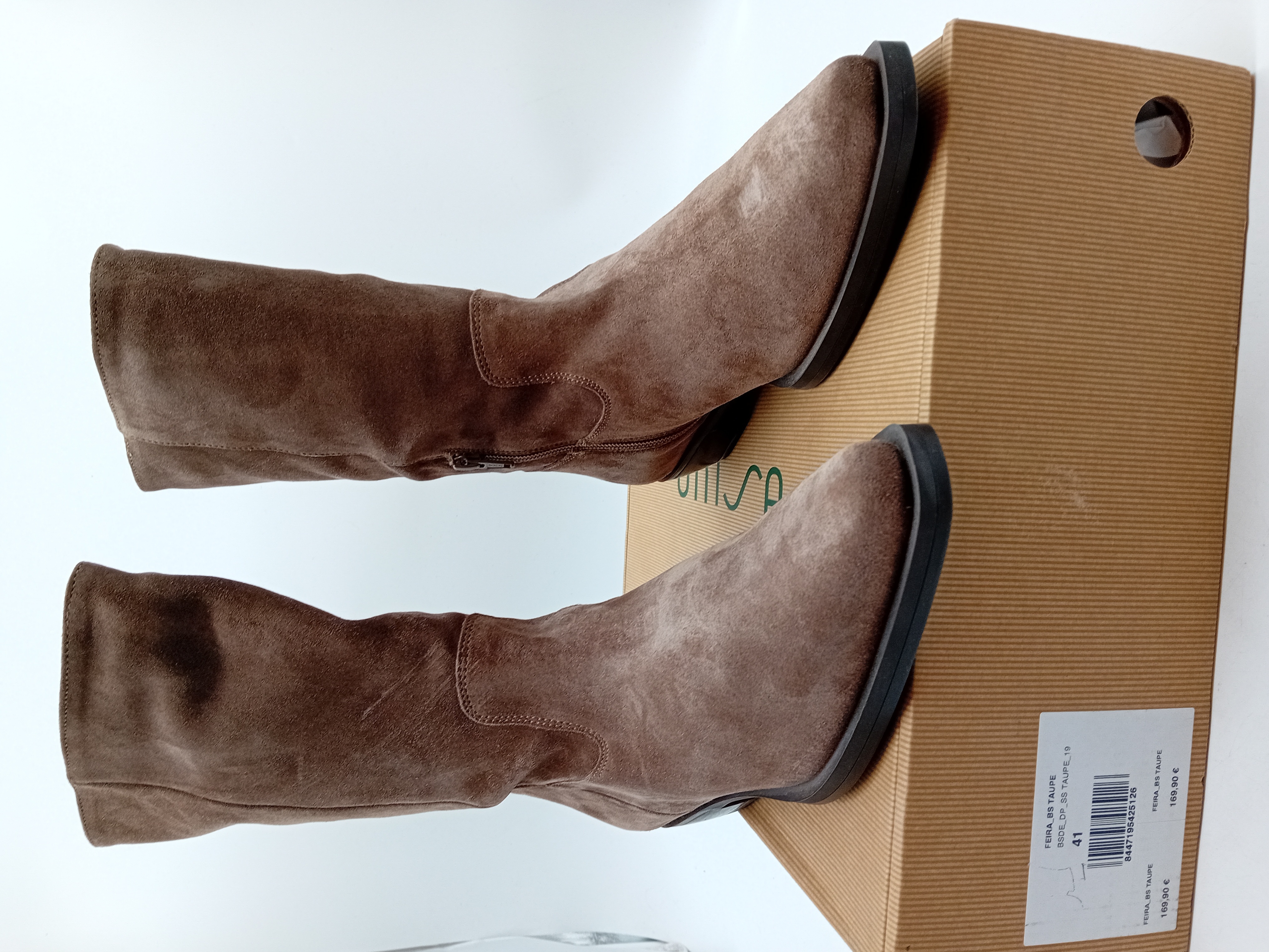 Bottes Daim Taupe Unisa 41