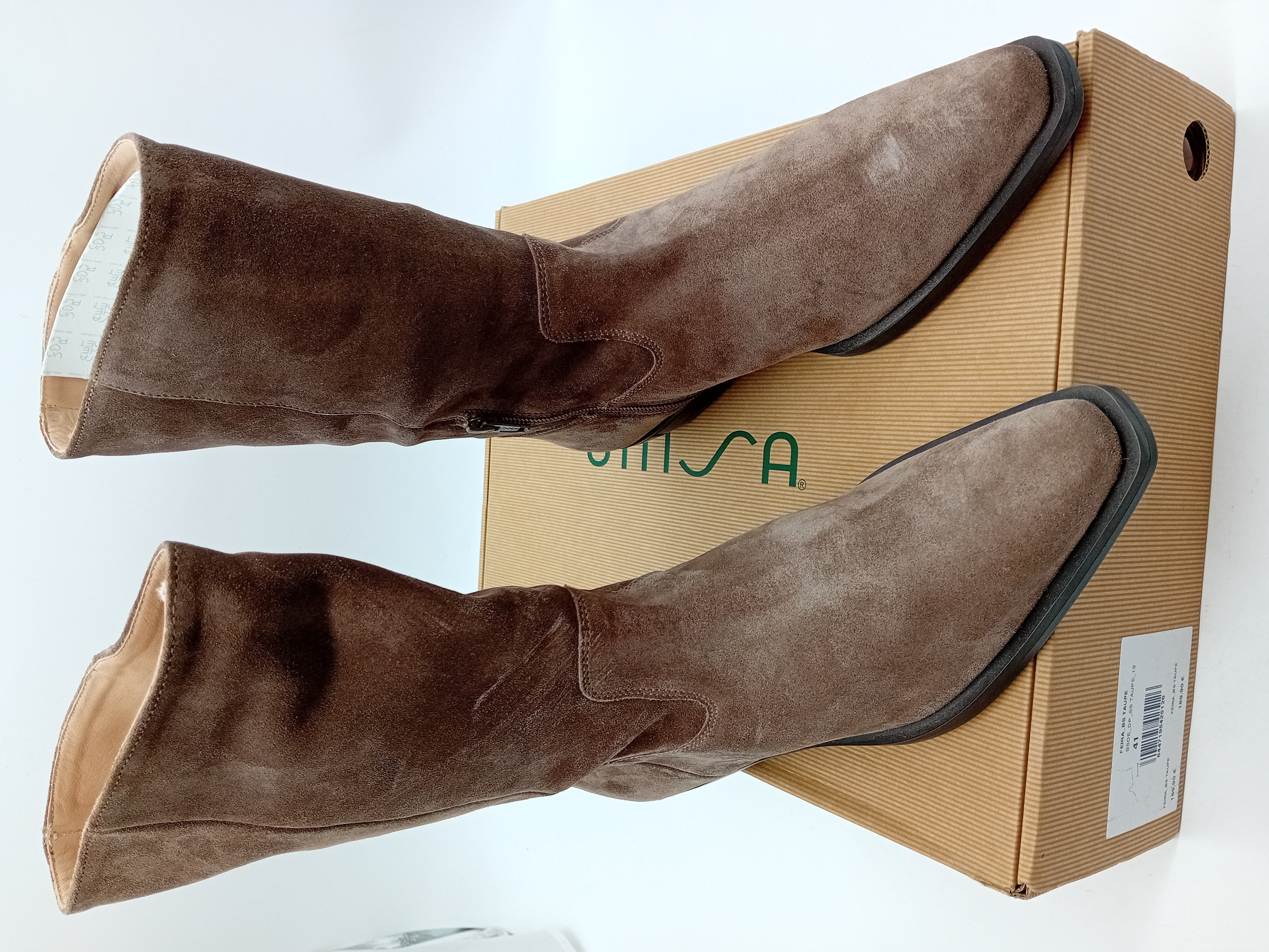 Bottes Daim Taupe Unisa 41