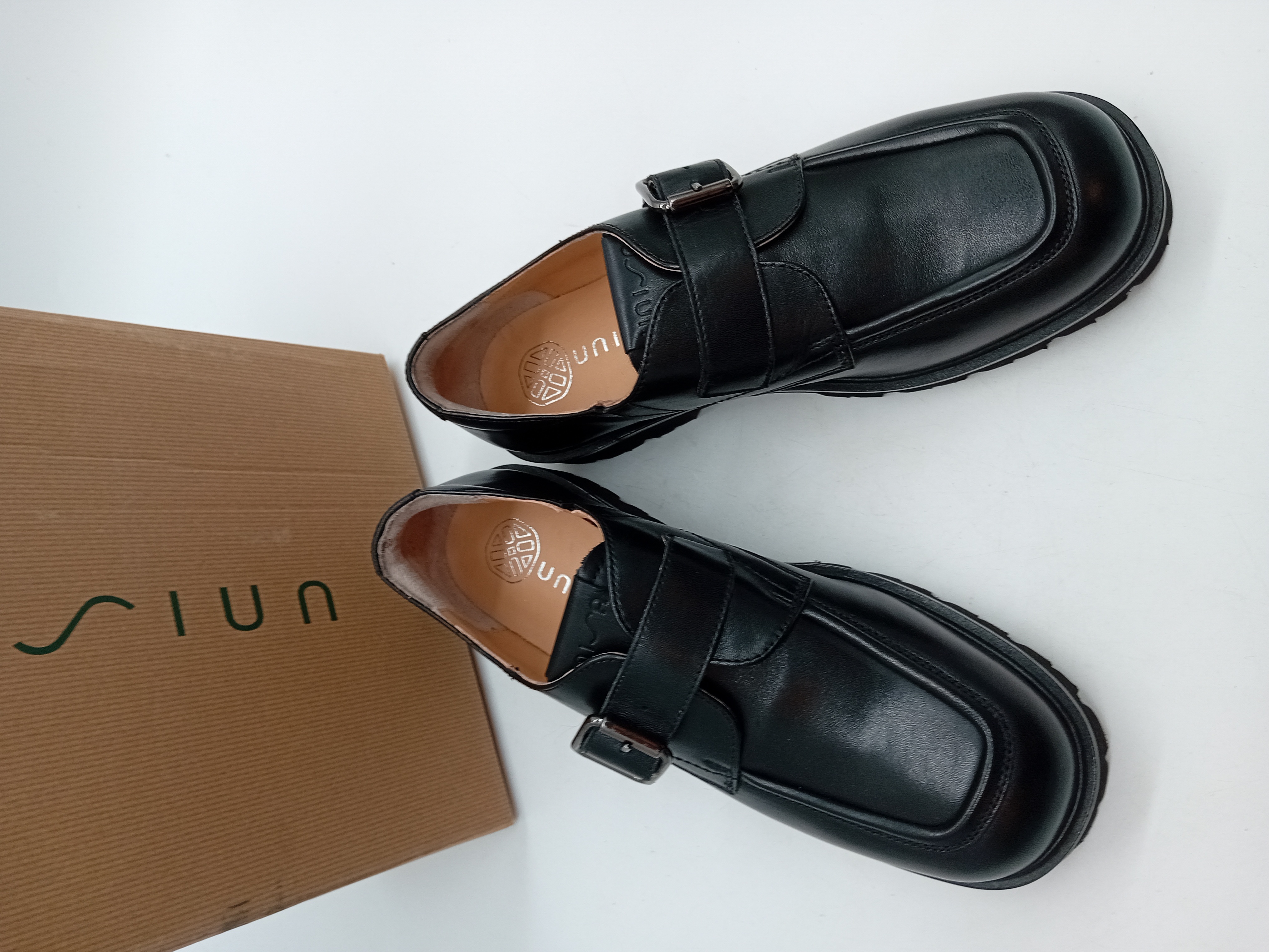 Mocassins Cuir Noir Unisa