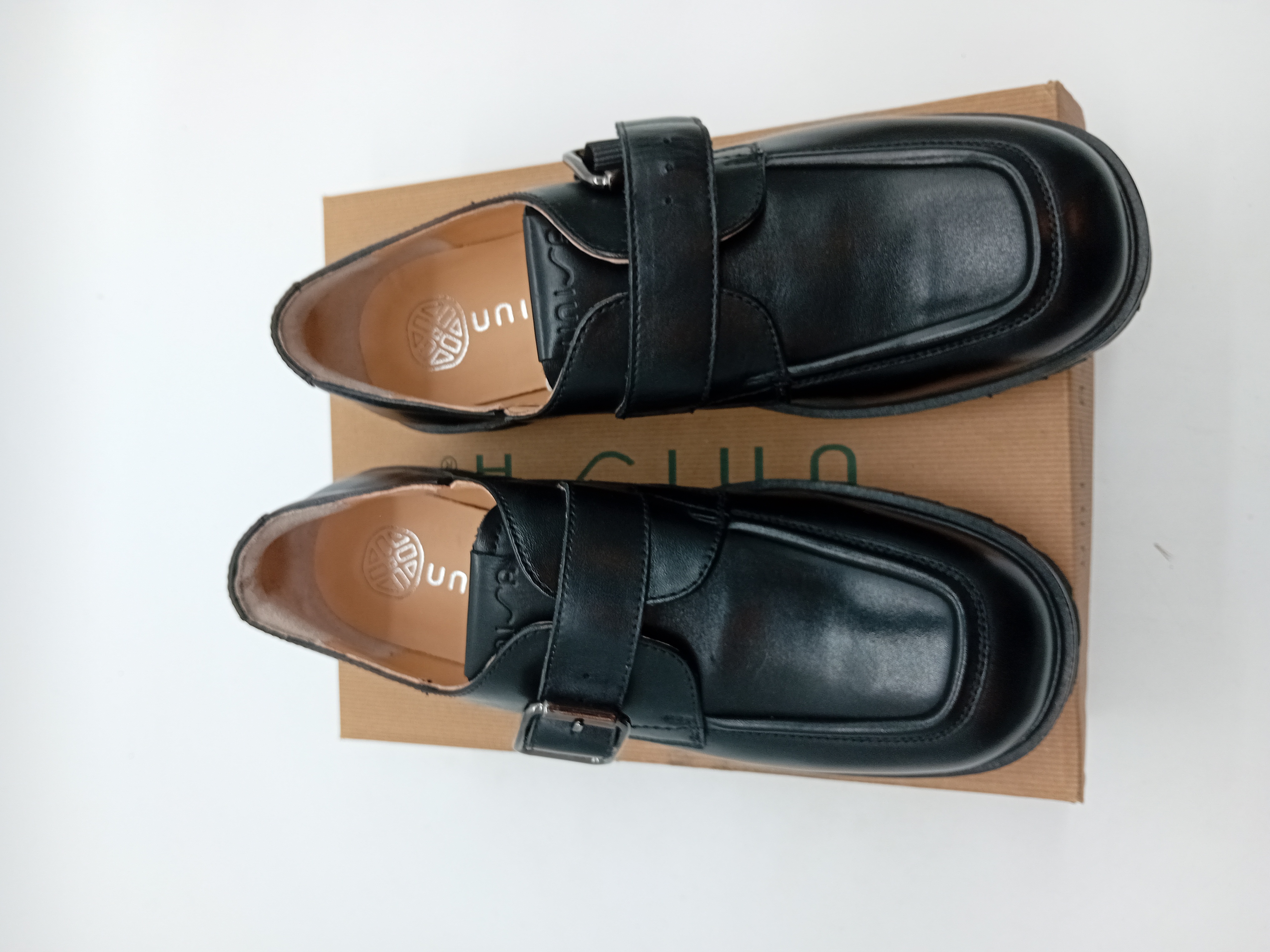 Mocassins Cuir Noir Unisa