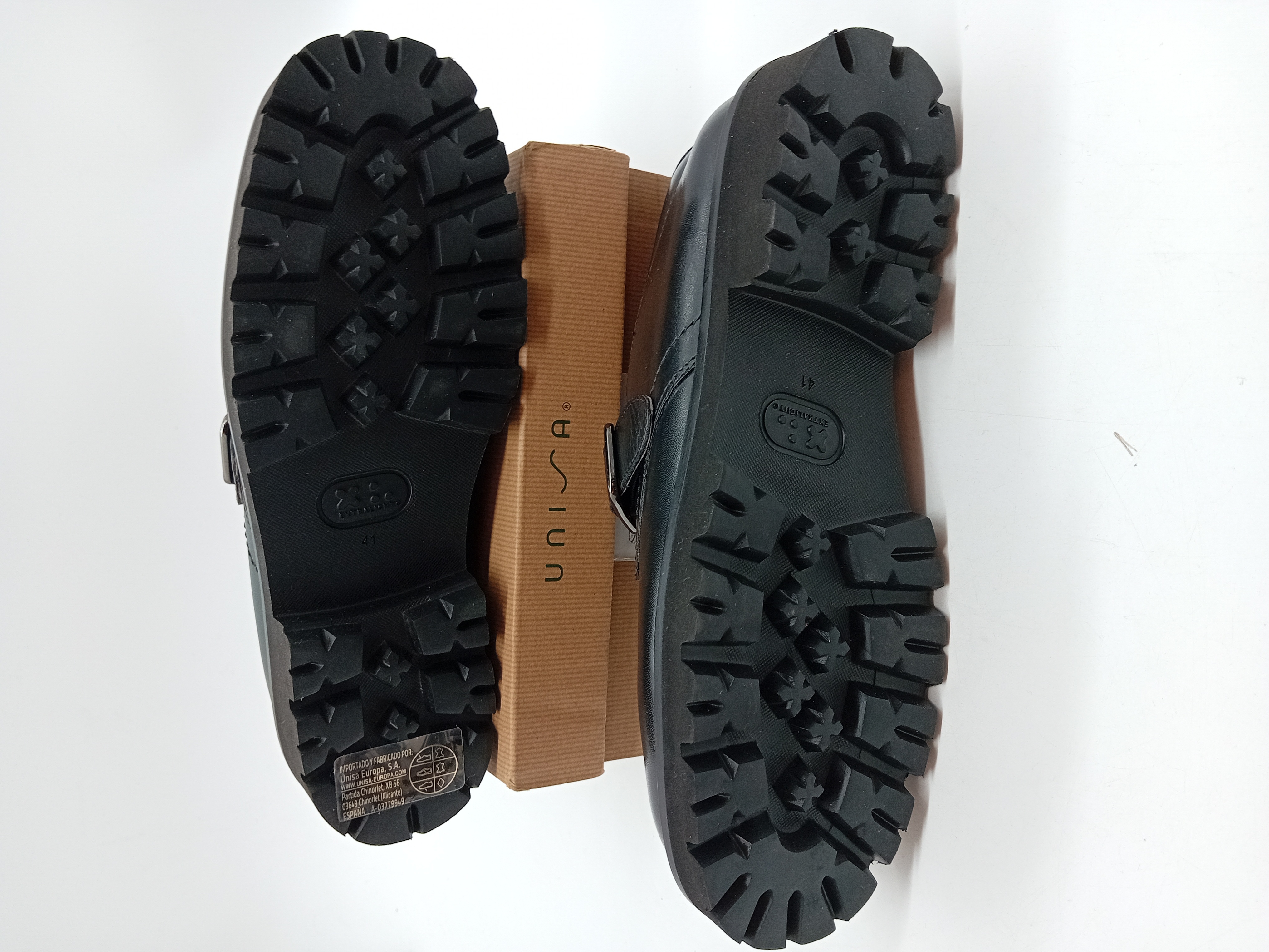 Mocassins Cuir Noir Unisa