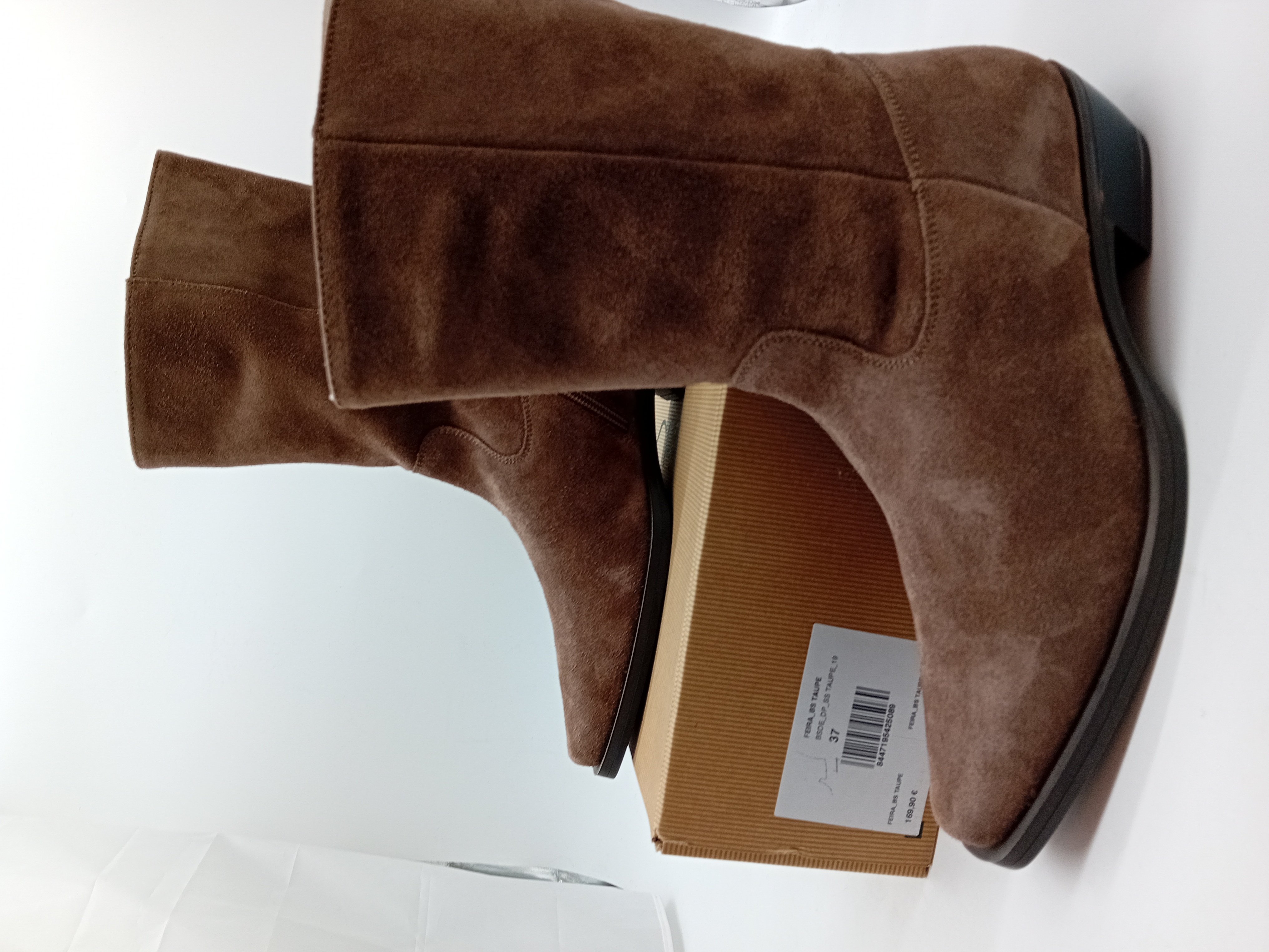 Bottes En Daim Taupe Unisa 37