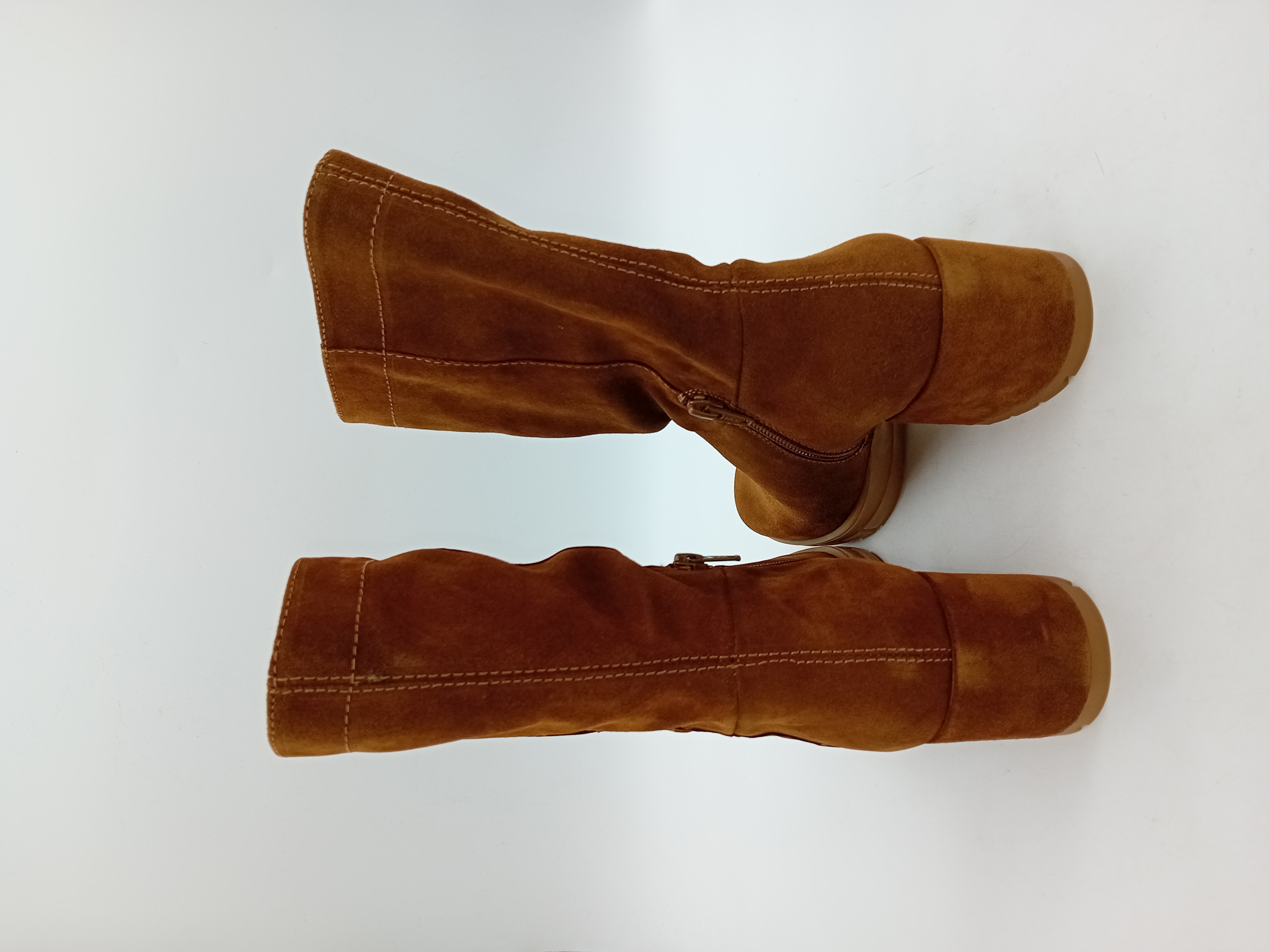 Bottes En Daim Camel Unisa