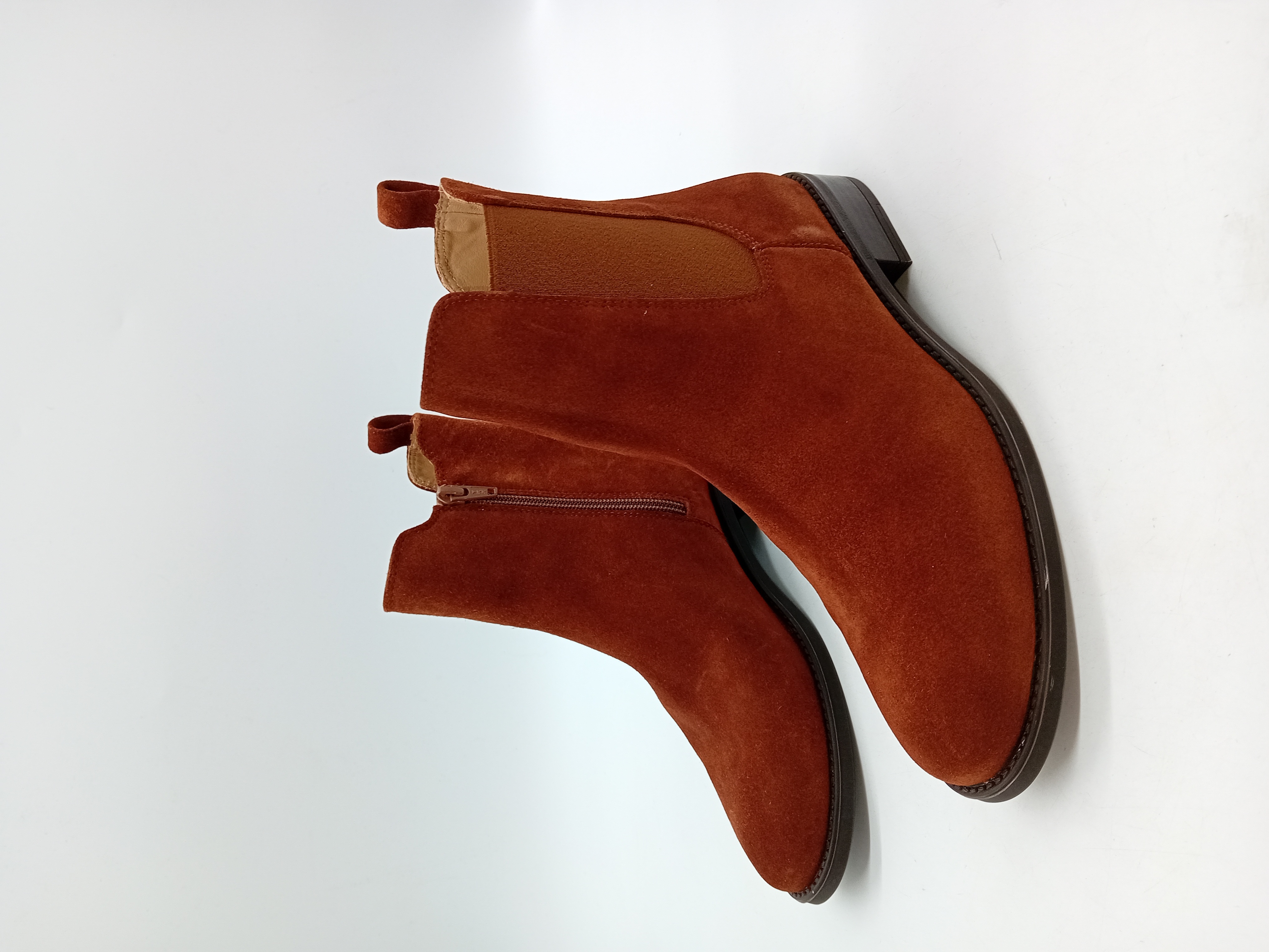 Bottines Chelsea Unisa Daim Rouille