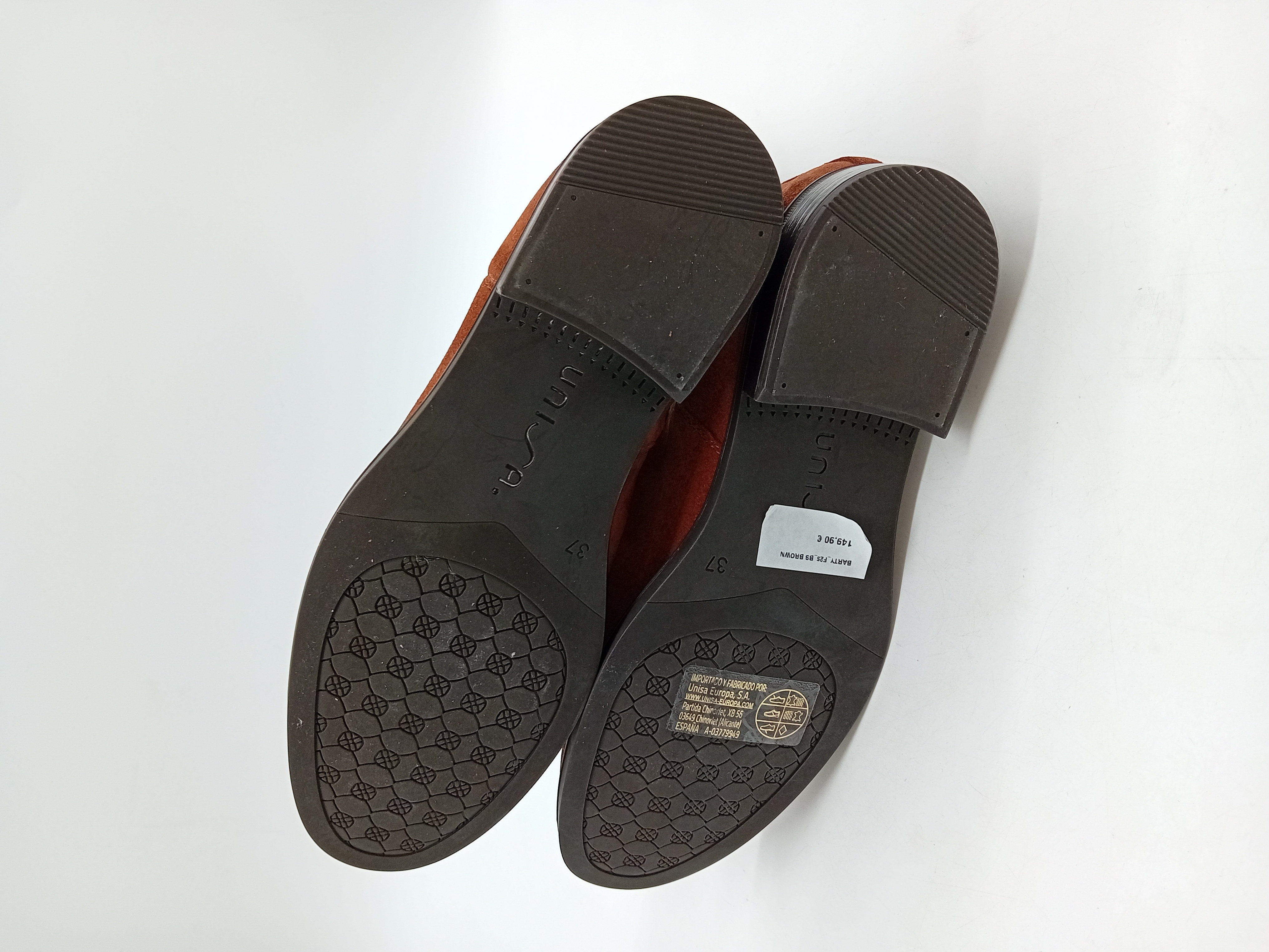 Bottines Chelsea Unisa Daim Rouille