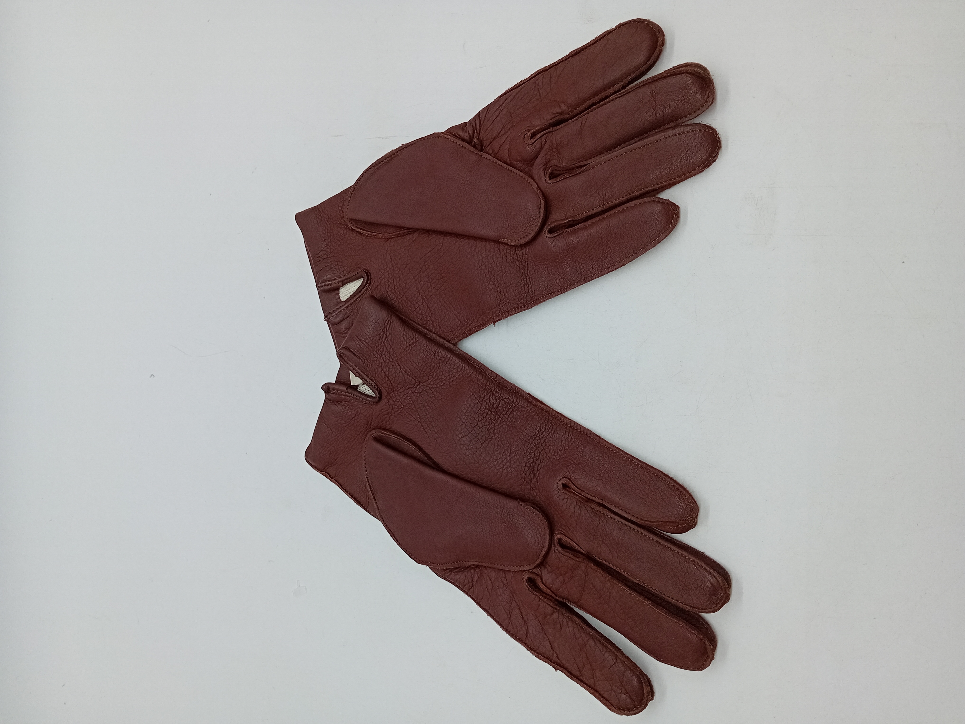 Gants En Cuir Marron  Doublés