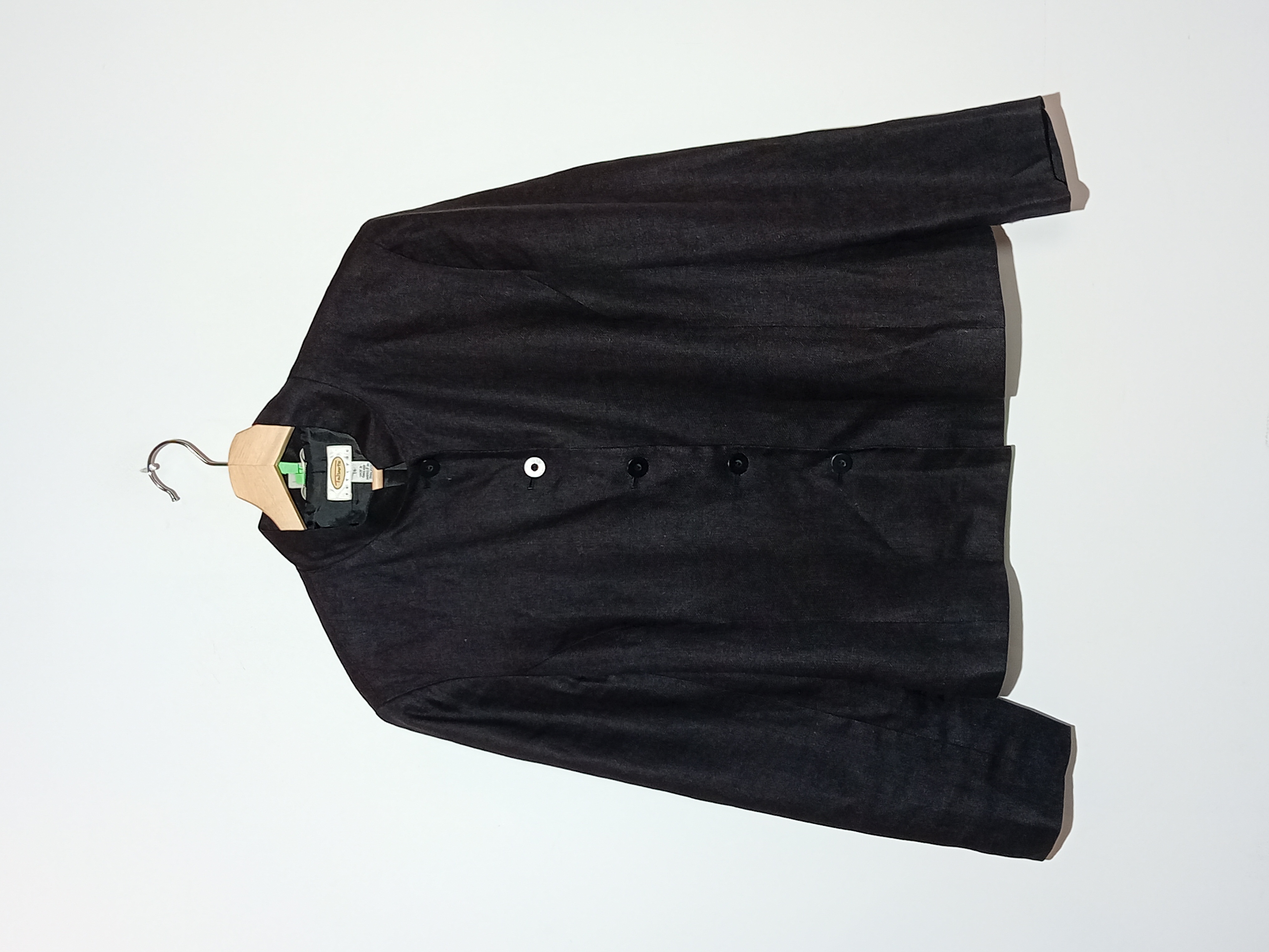 Veste En Lin Noire Talbots Xl