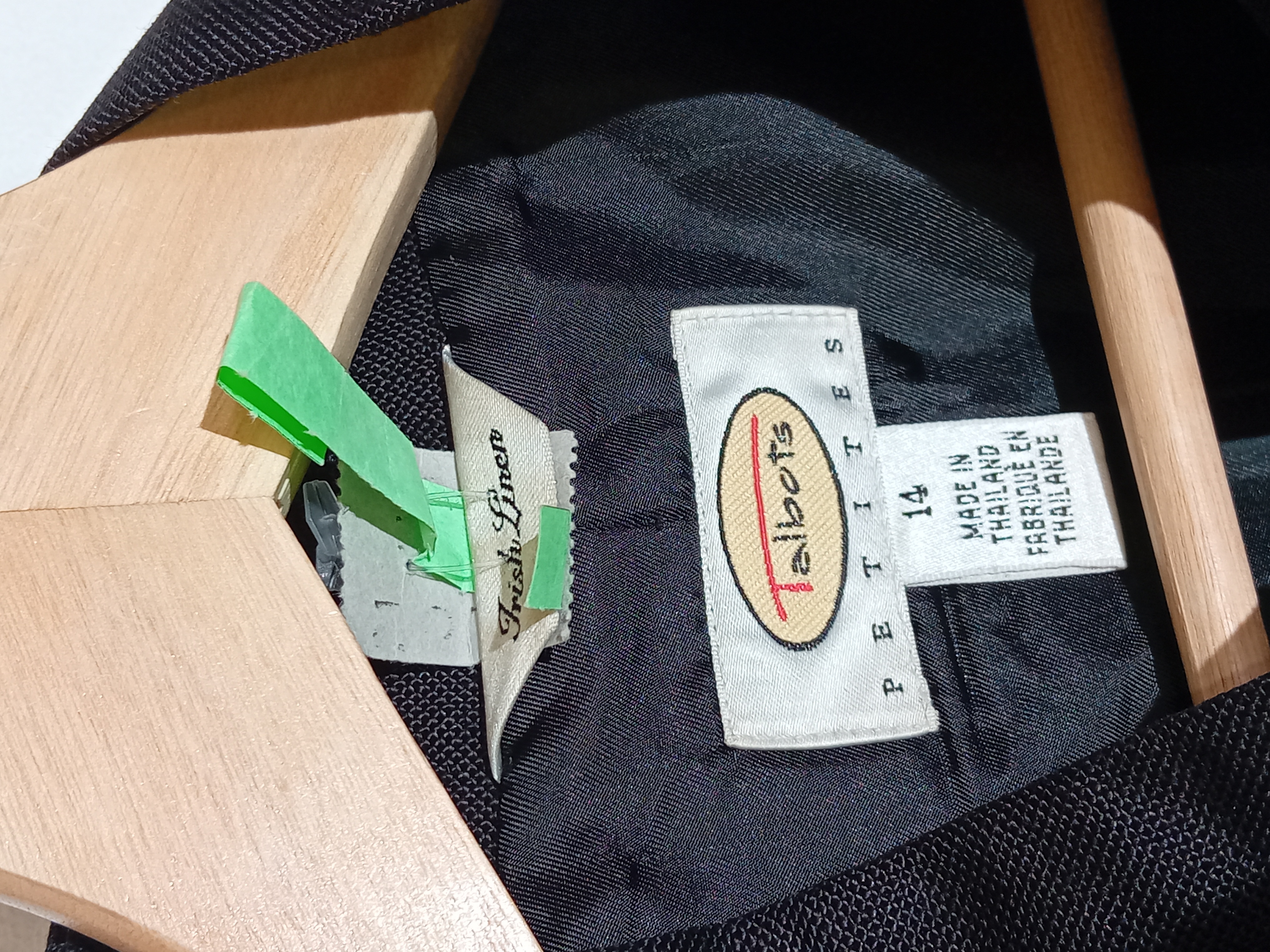 Veste En Lin Noire Talbots Xl