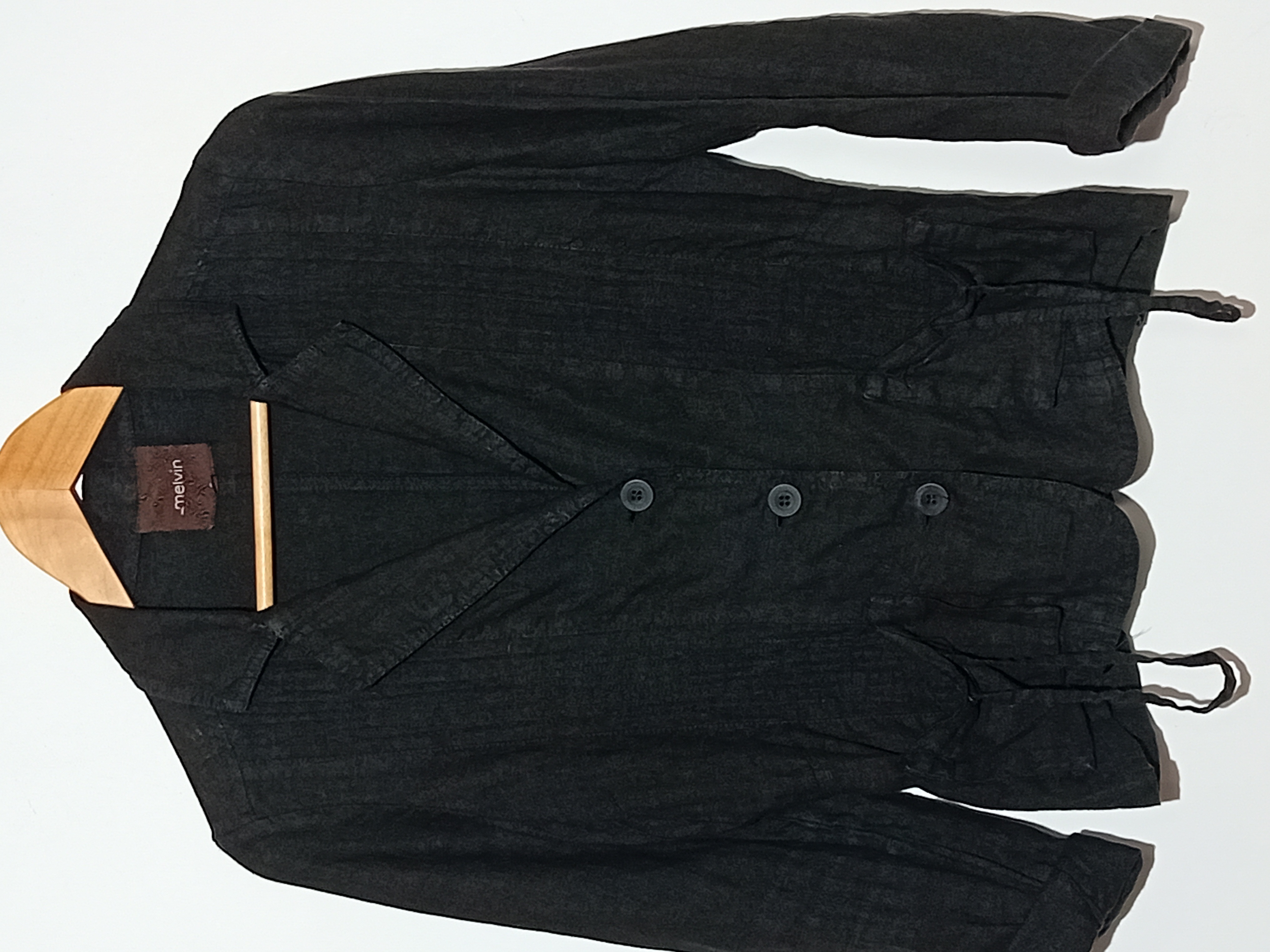 Veste Légère En Lin Noir Melvin