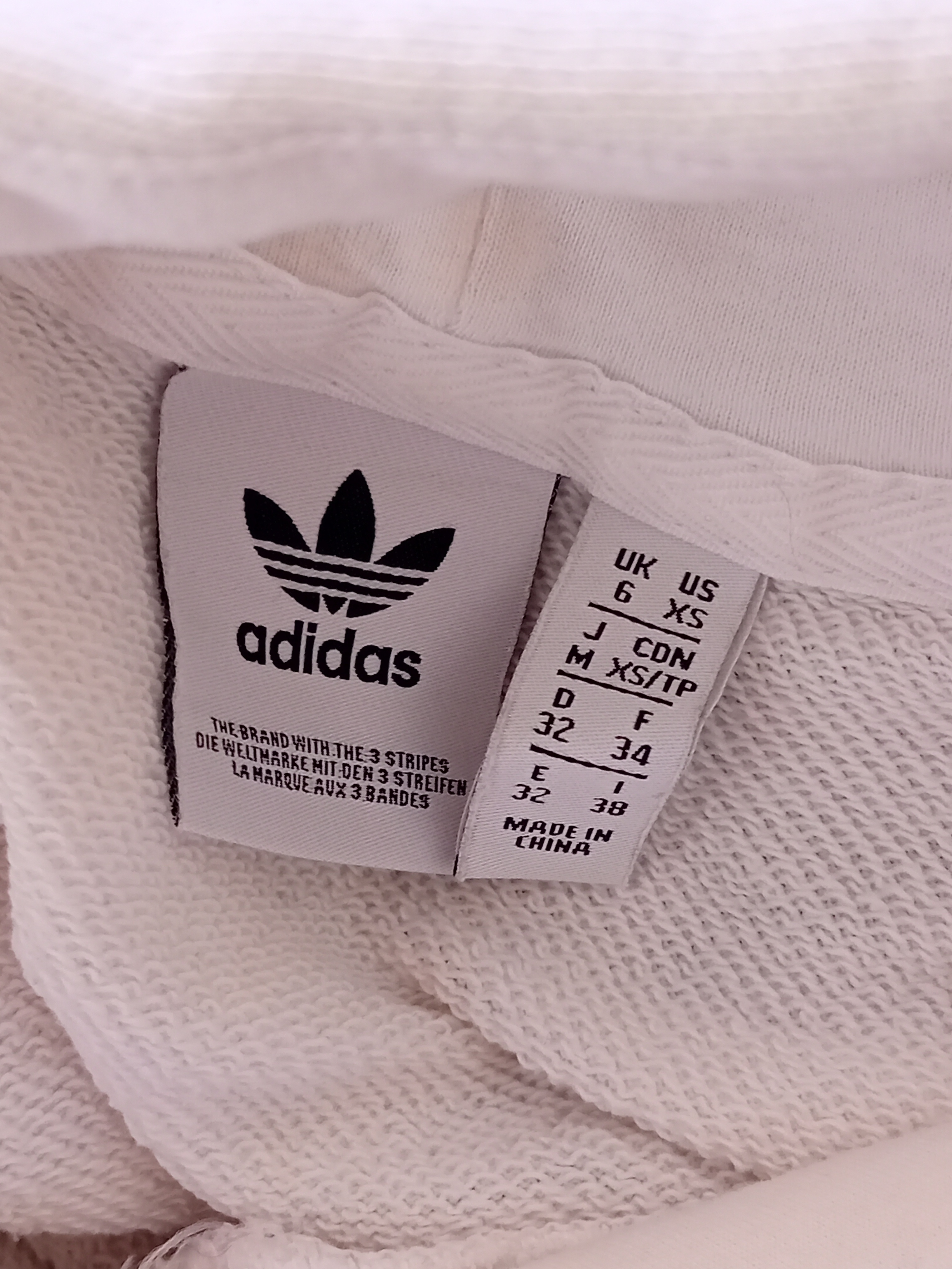 Sweat A Capuche Adidas Blanc