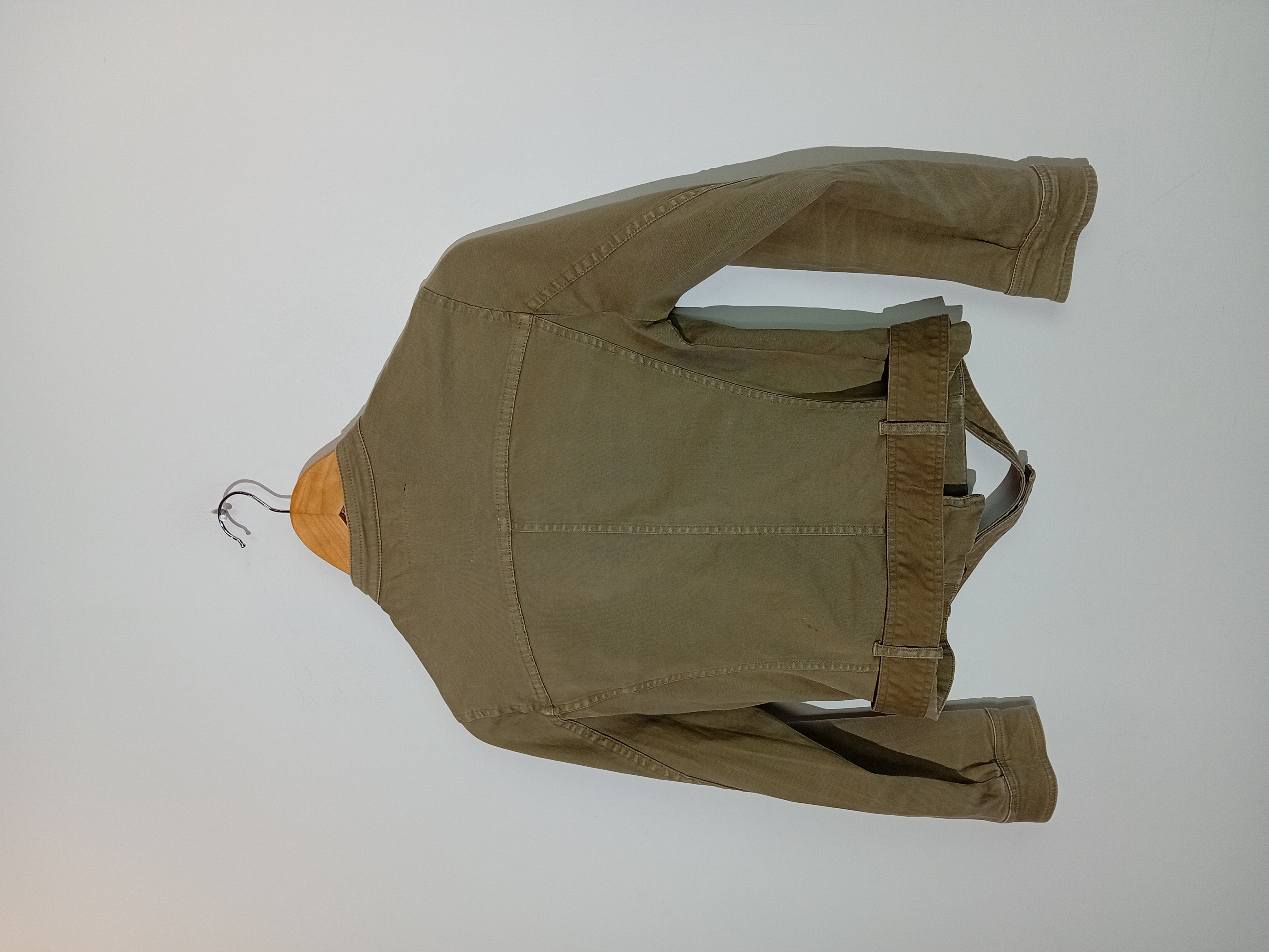 Veste Courte Style Officier Kaki Zara
