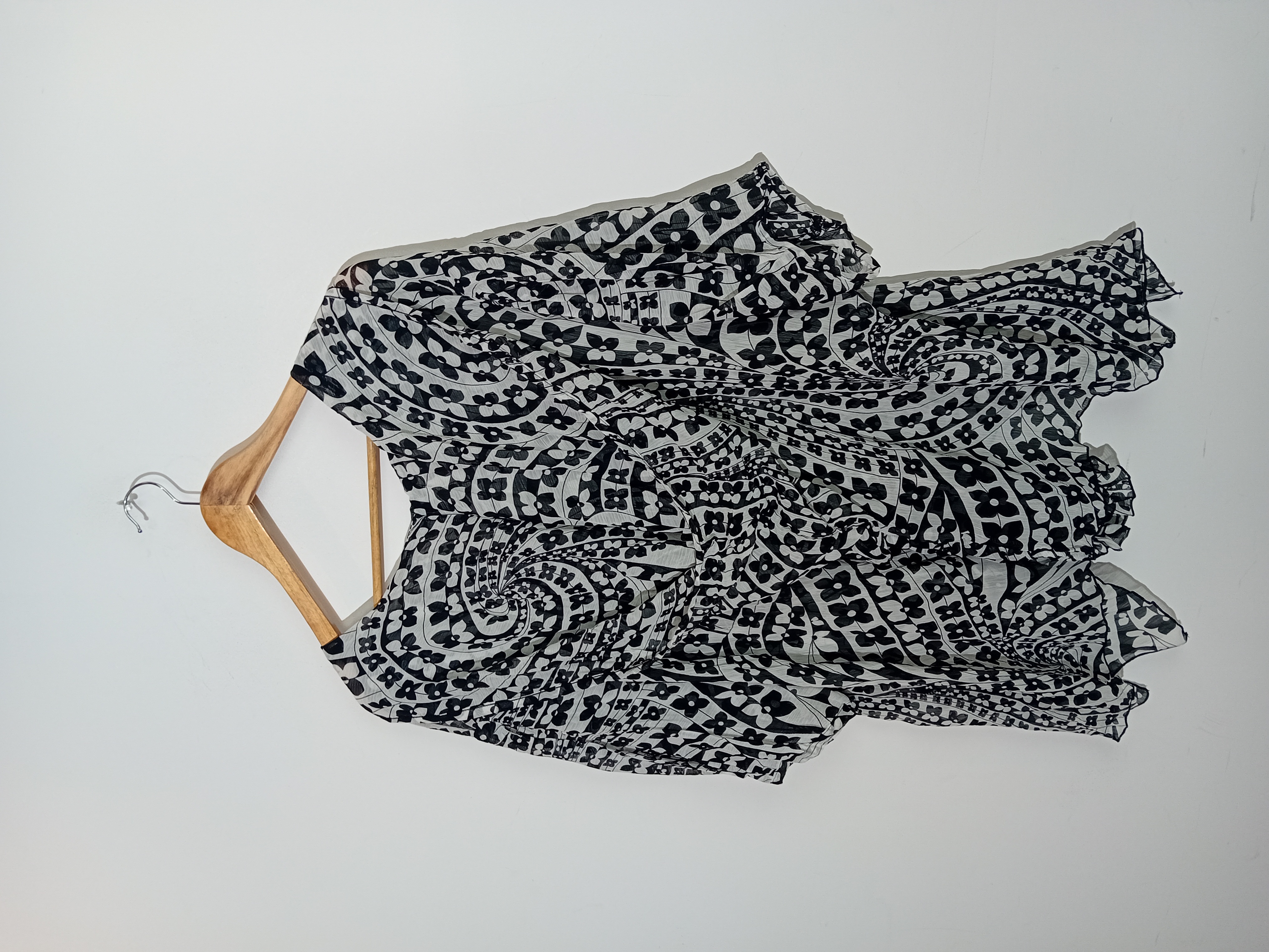 Haut Fluide Motifs Noir Et Blanc Martine Samoun