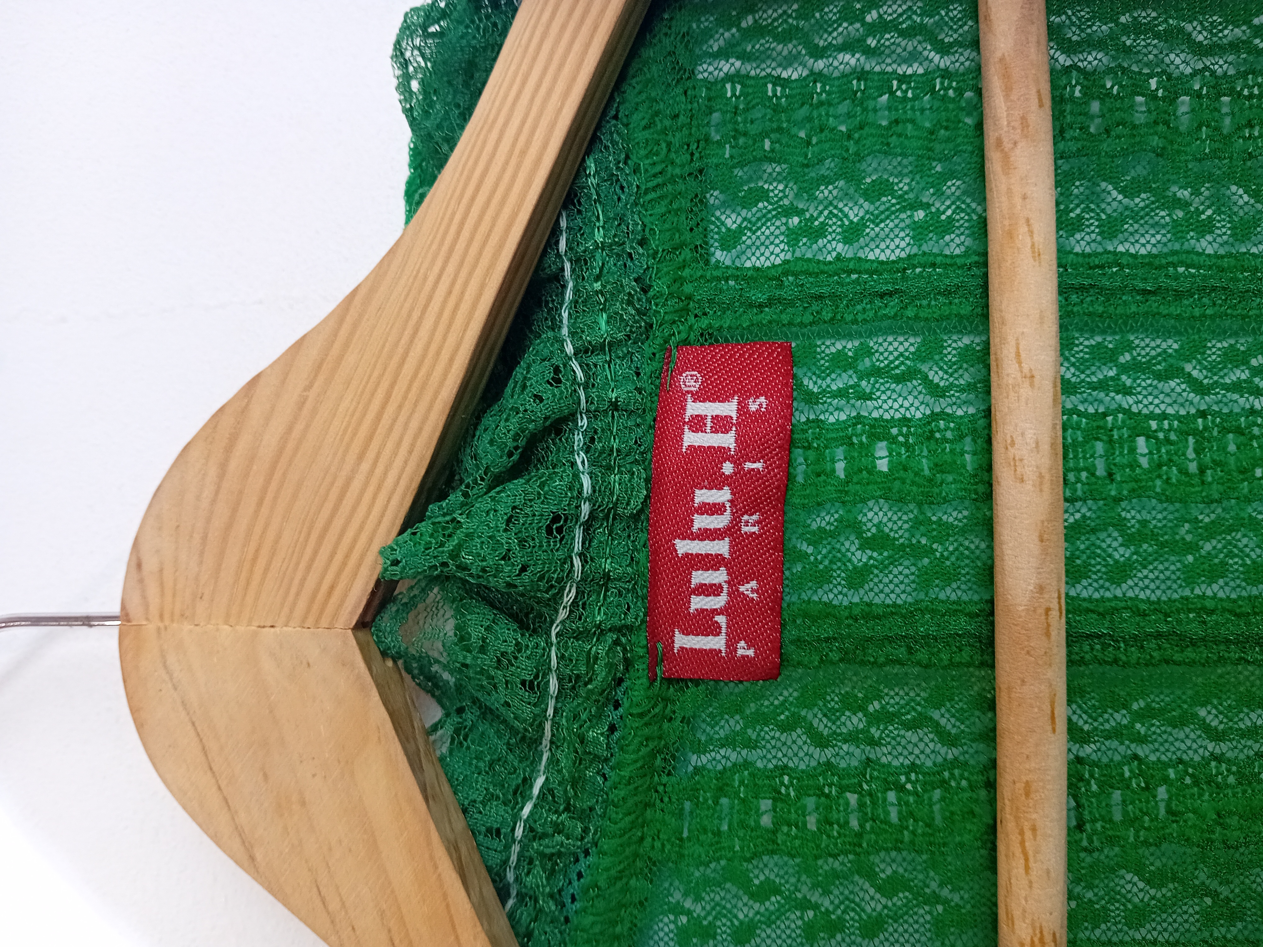 Gilet Dentelle Vert Vintage