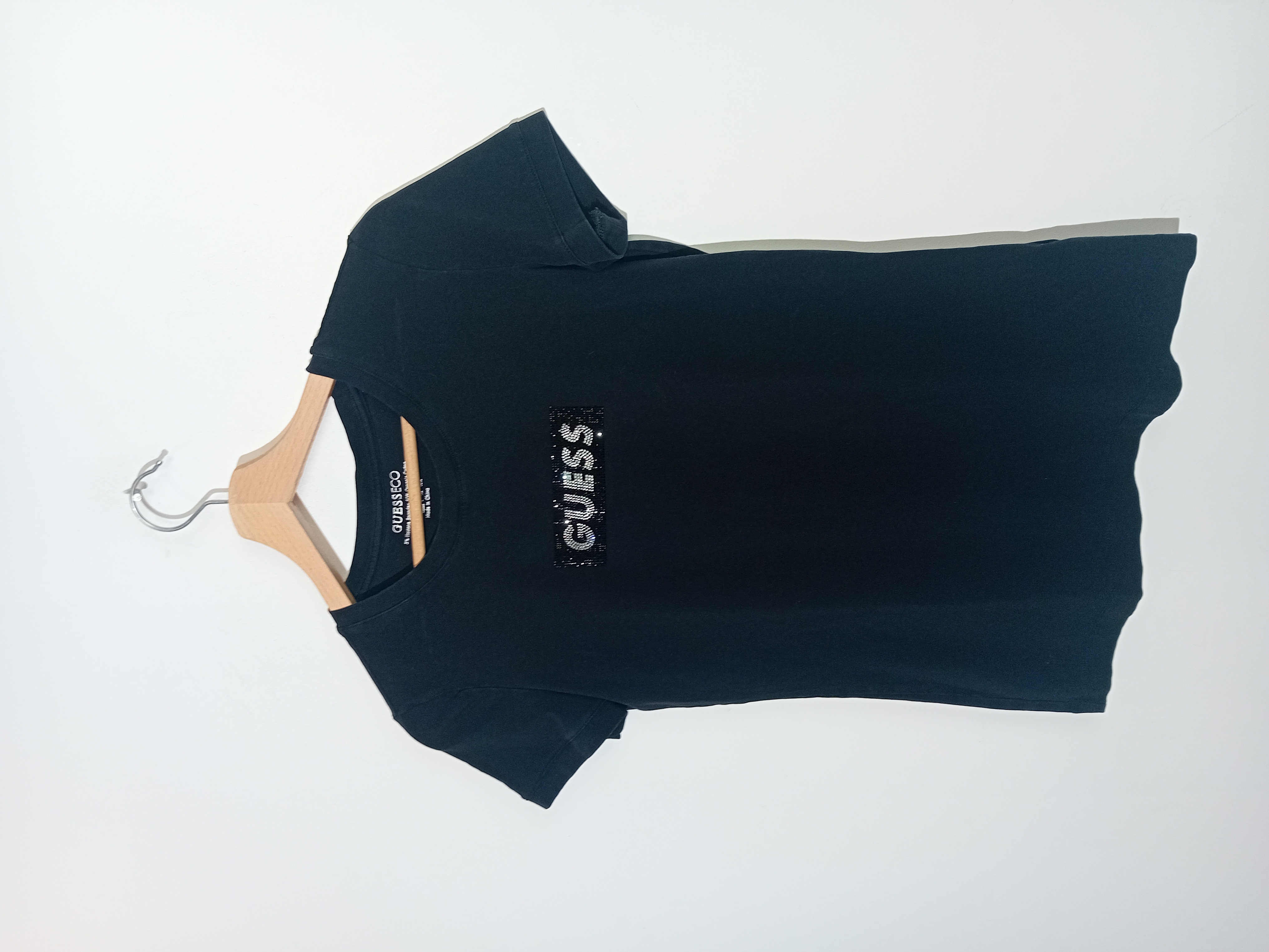 T-shirt Guess Noir Strass