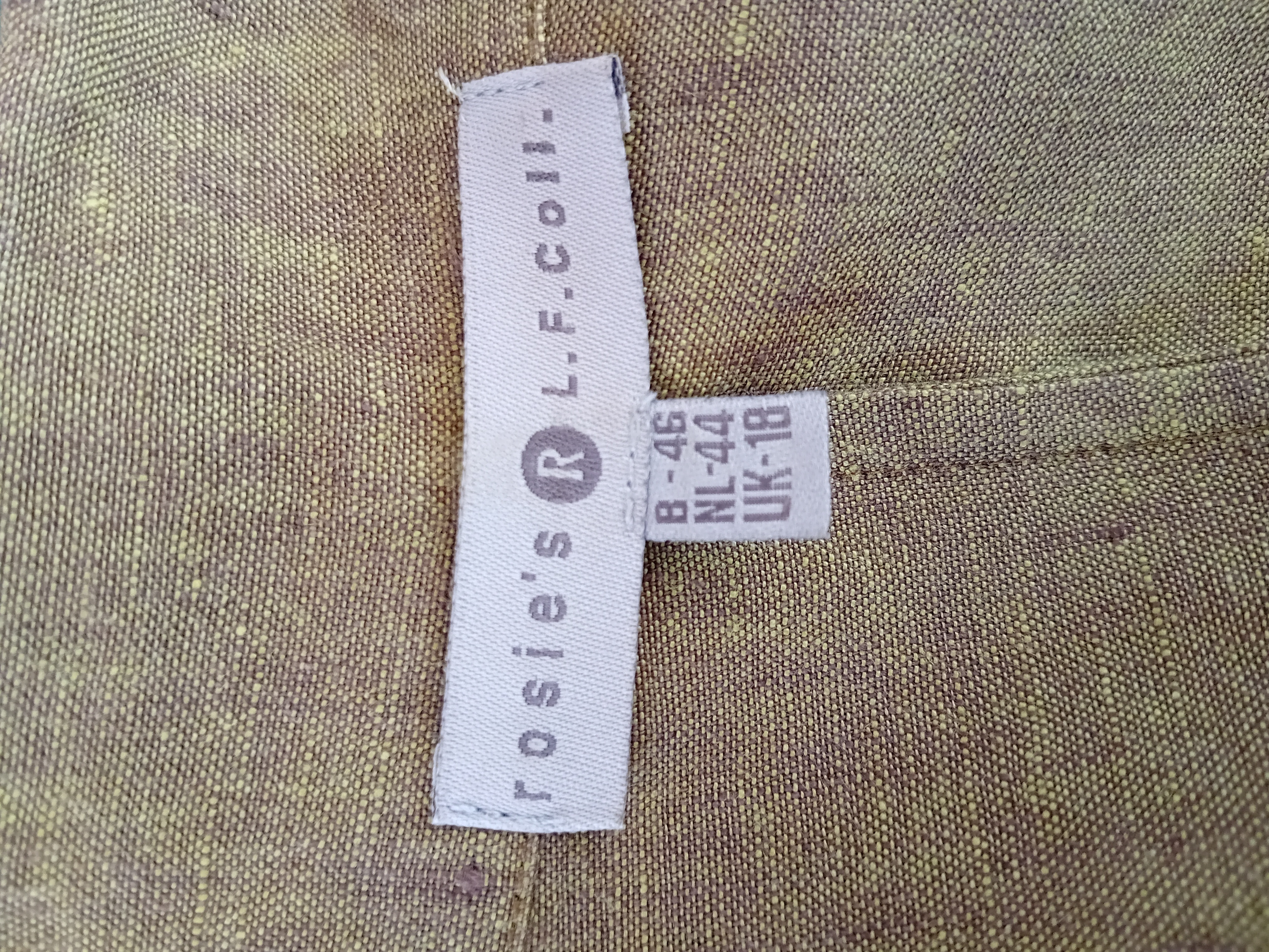 Veste Légère En Lin Kaki Rosie's L.f. Coll.