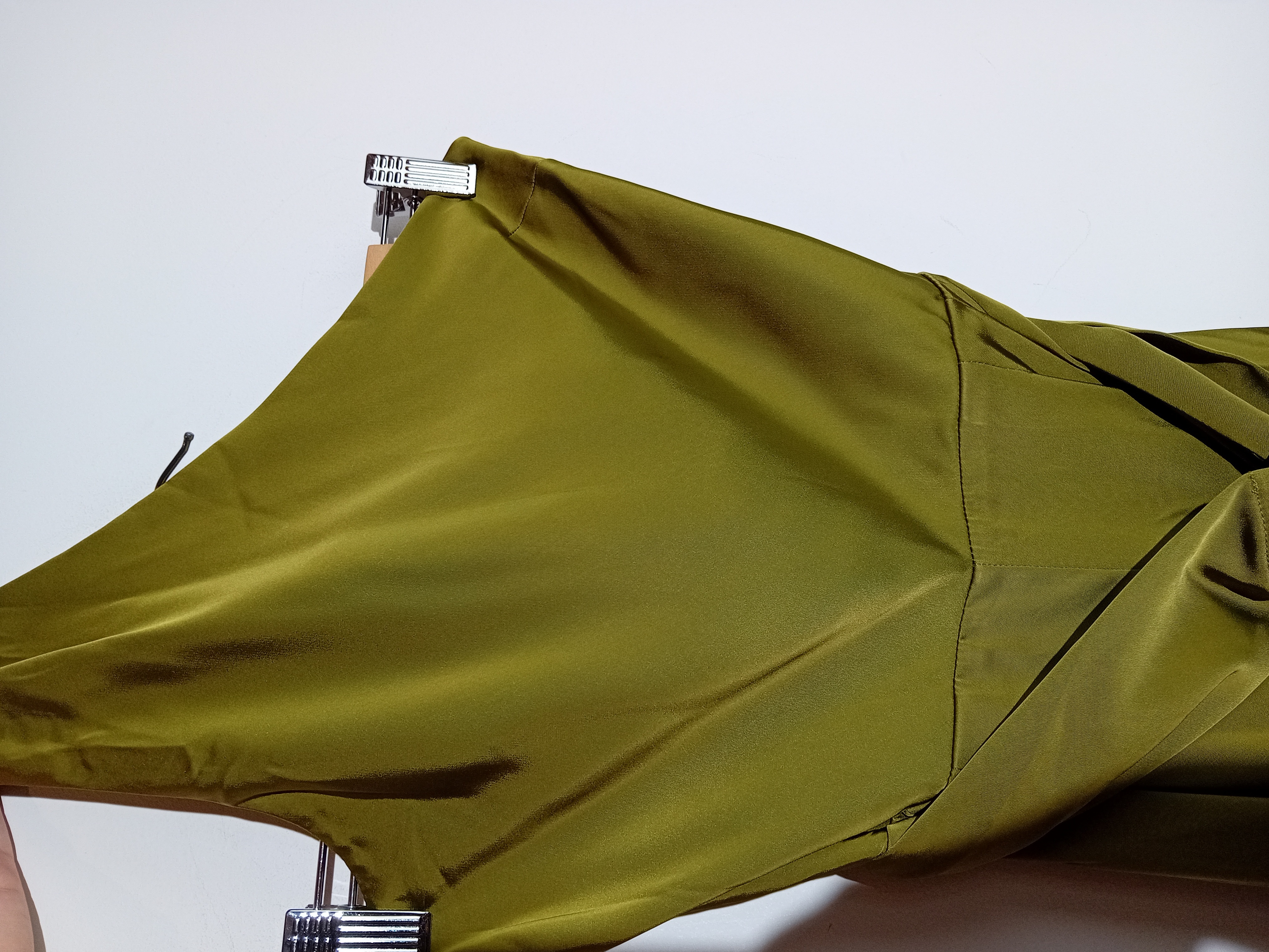 Combinaison Pantalon Satinée Vert Olive Zara