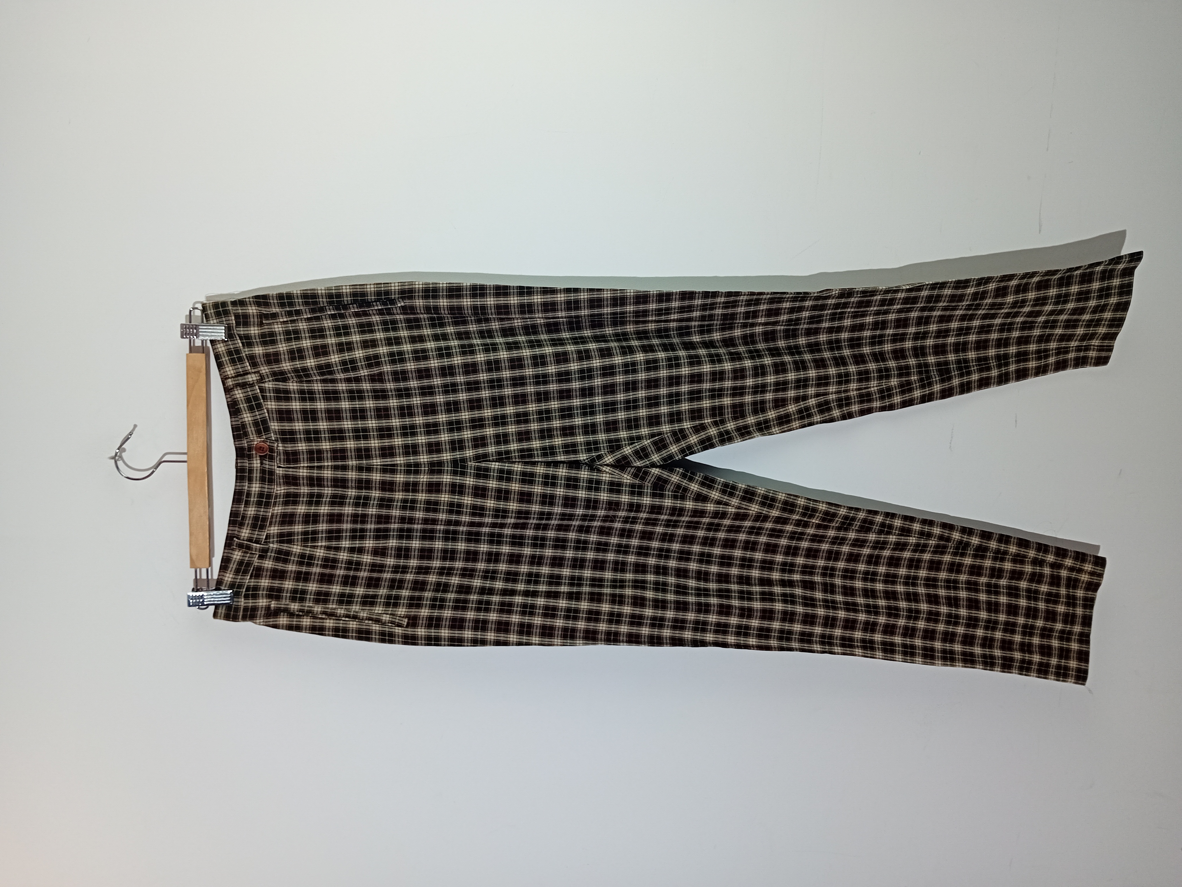 Pantalon Carreaux Etam Coupe Droite