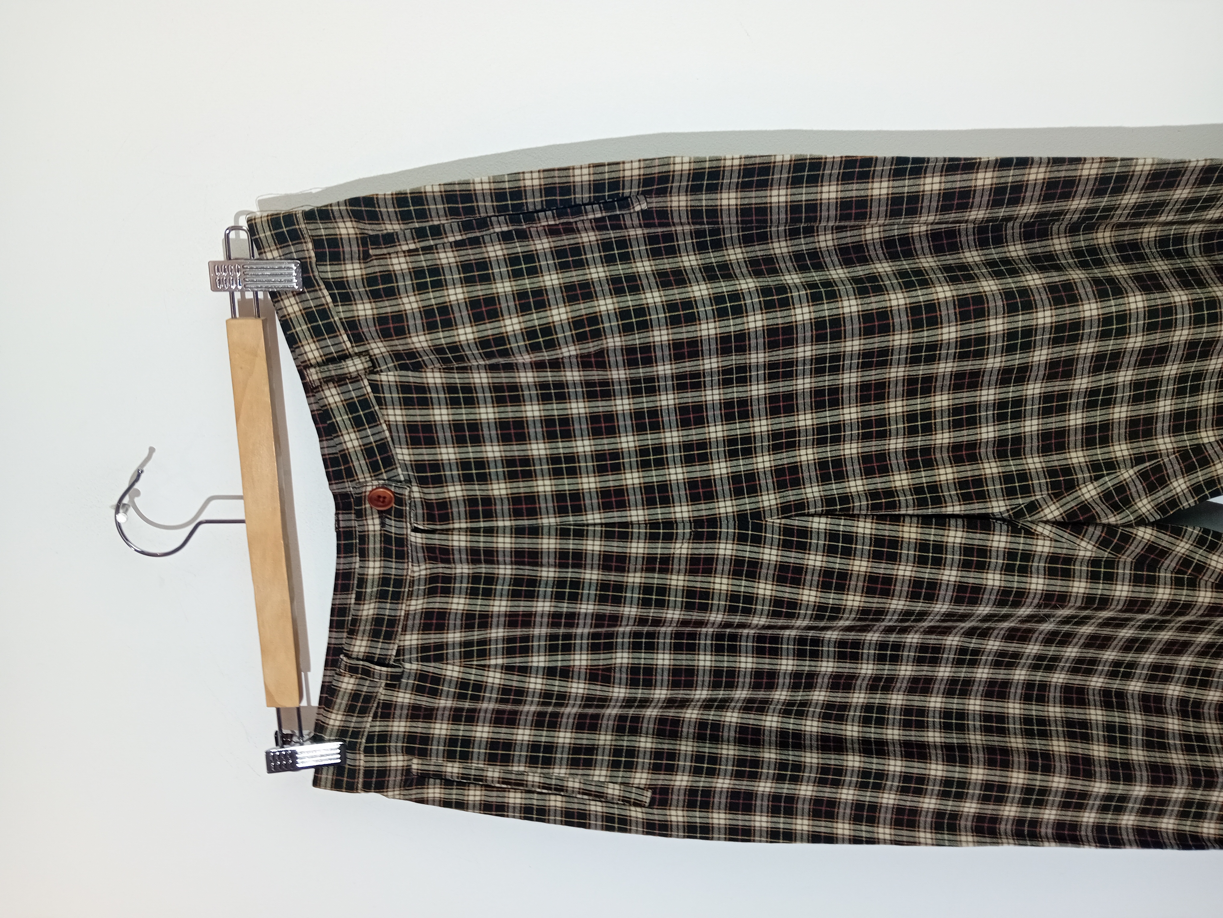 Pantalon Carreaux Etam Coupe Droite