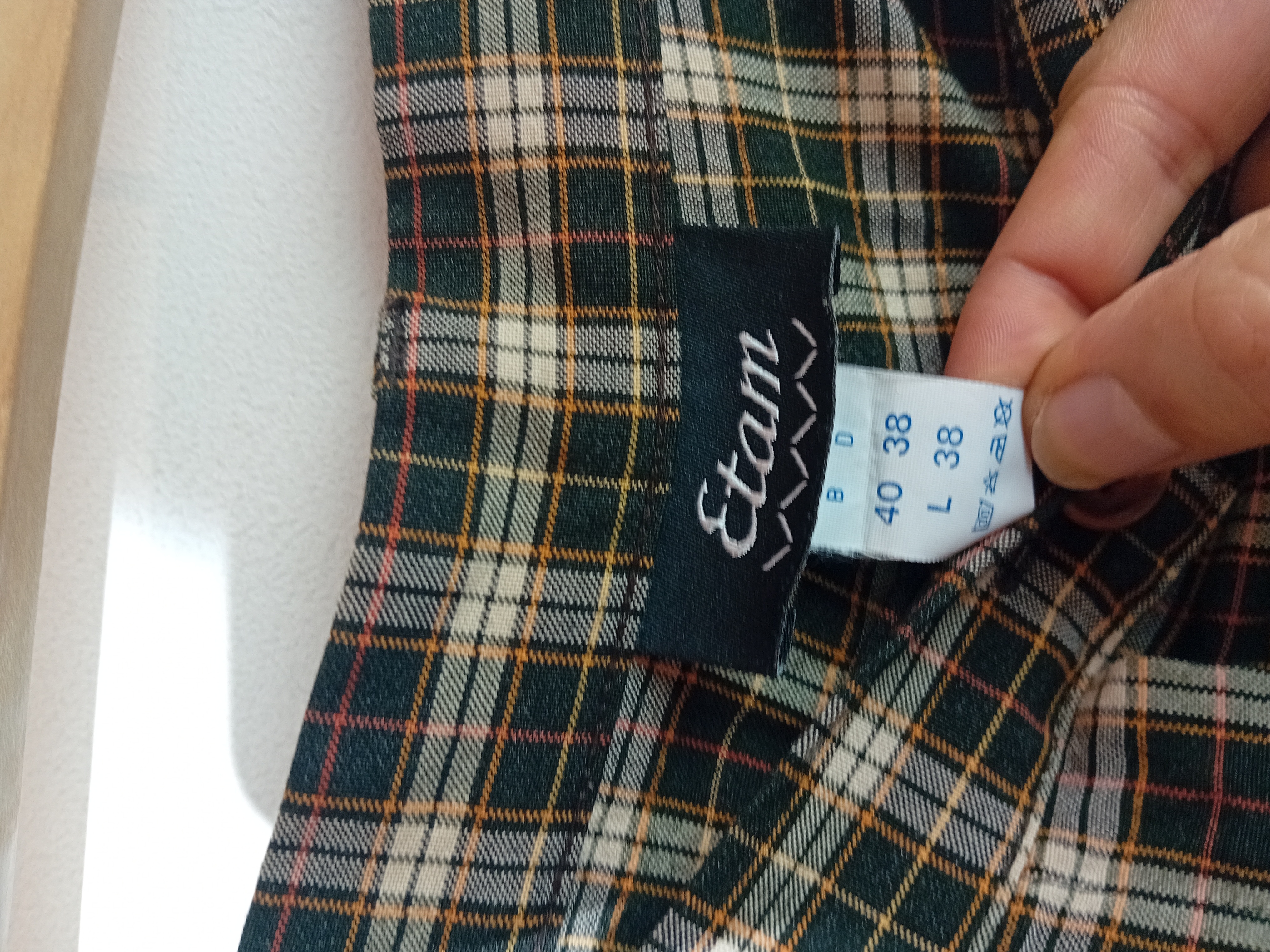 Pantalon Carreaux Etam Coupe Droite