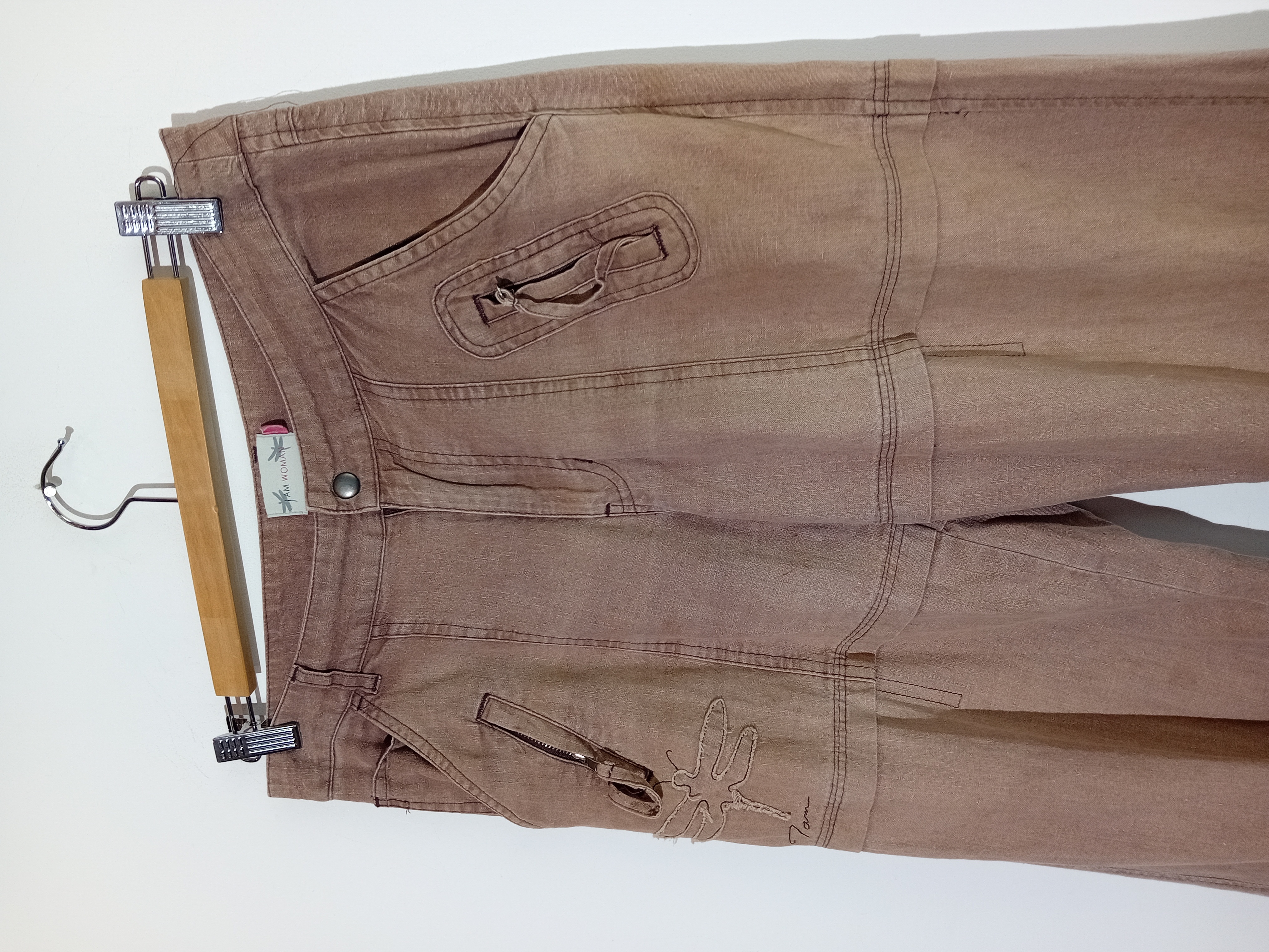Pantalon Cargo Marron Vintage I Am Woman