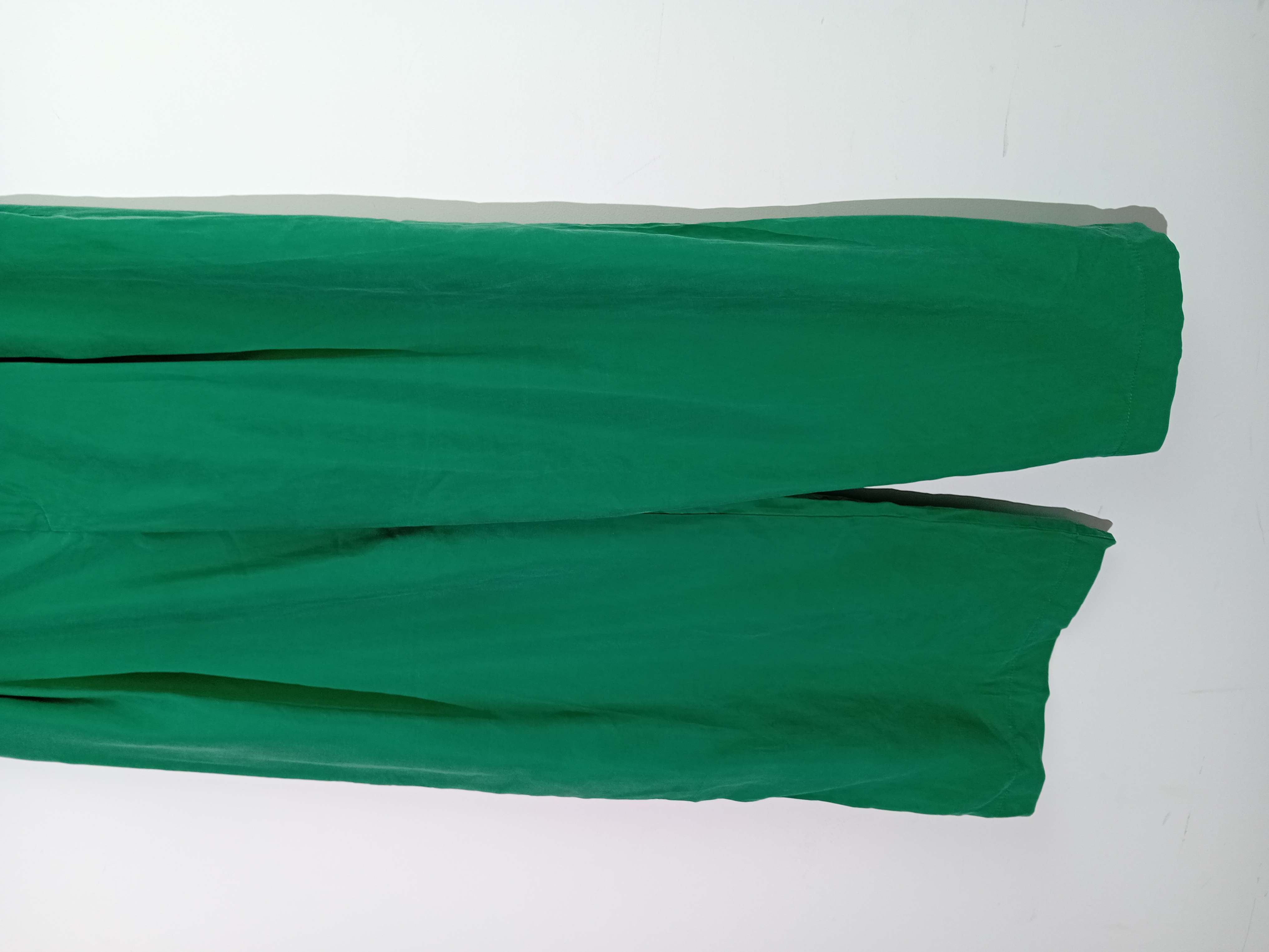 Pantalon Large Vert Vif Zara