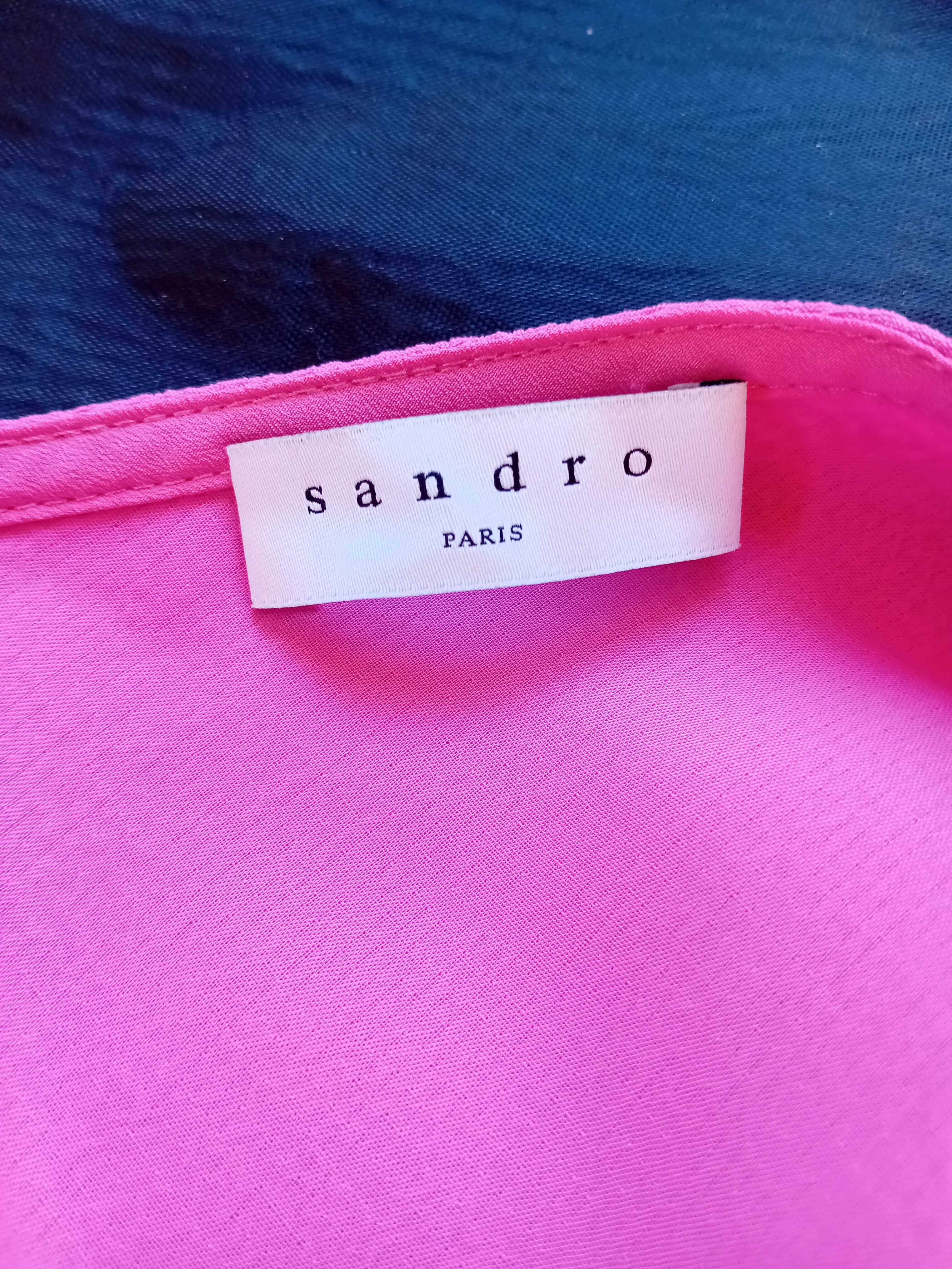 Robe patineuse rose vif Sandro