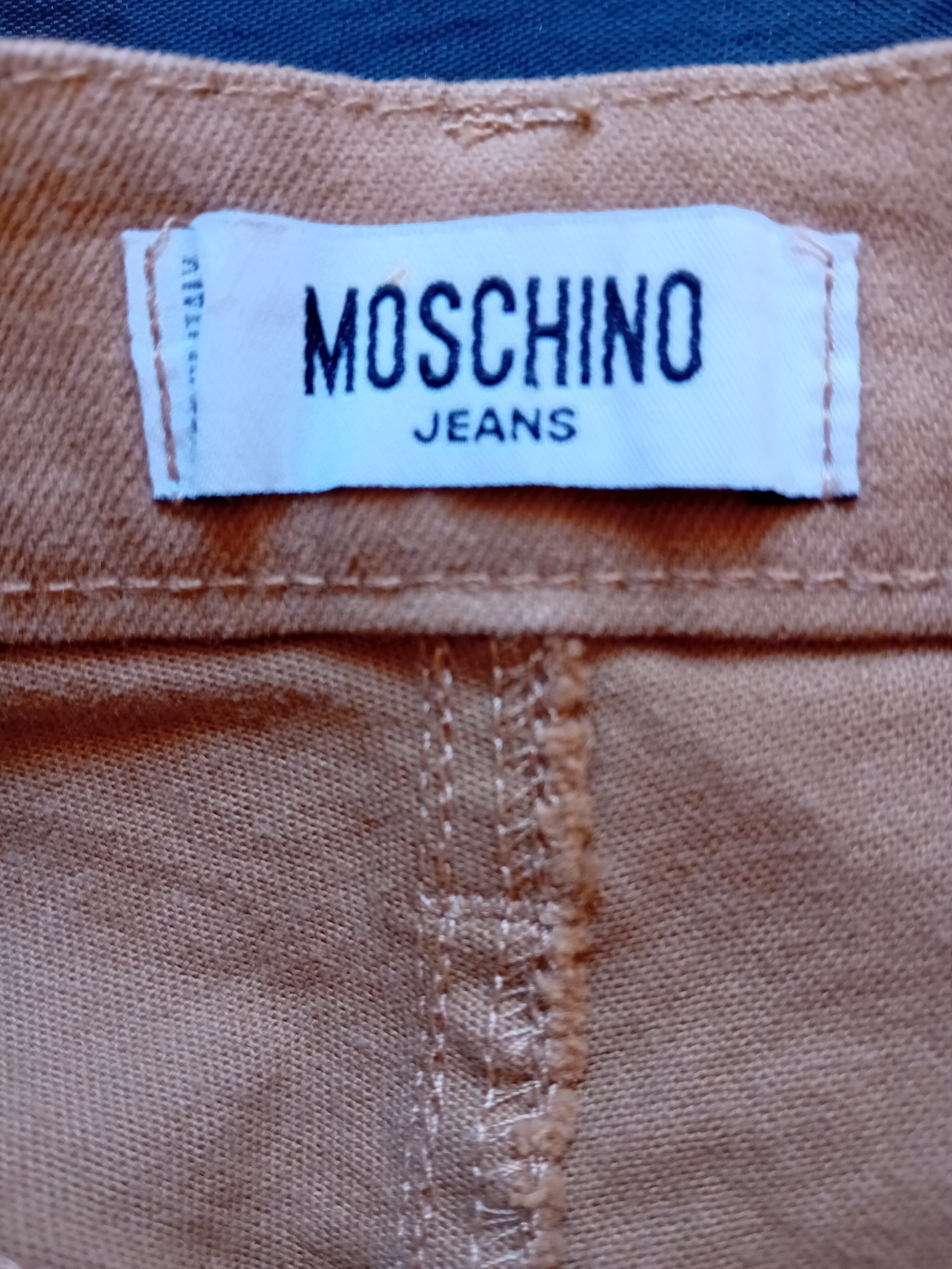 Pantalon Droit Moschino Ocre