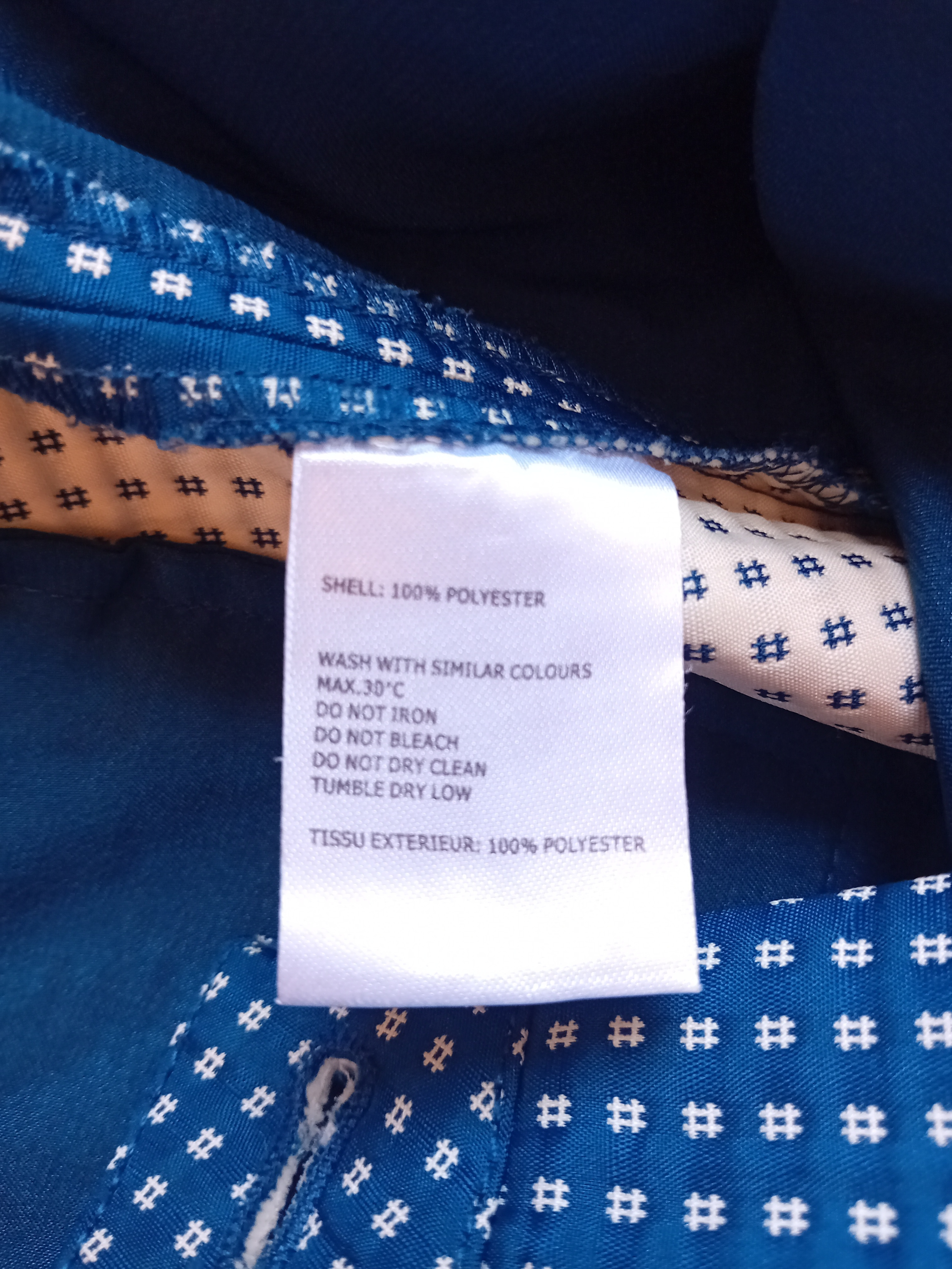 Pantalon 7/8 Bleu Motifs Essentiel Antwerp