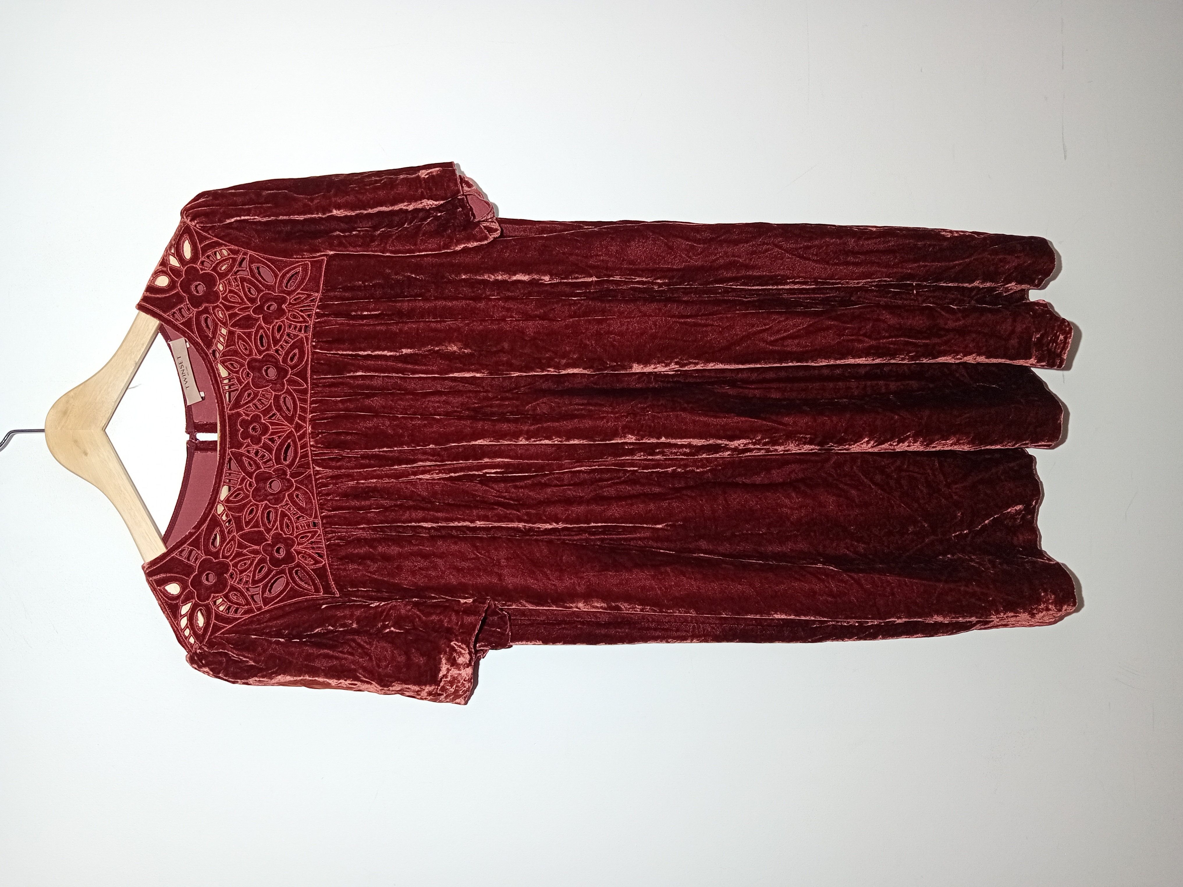Robe Velours Bordeaux Twinset