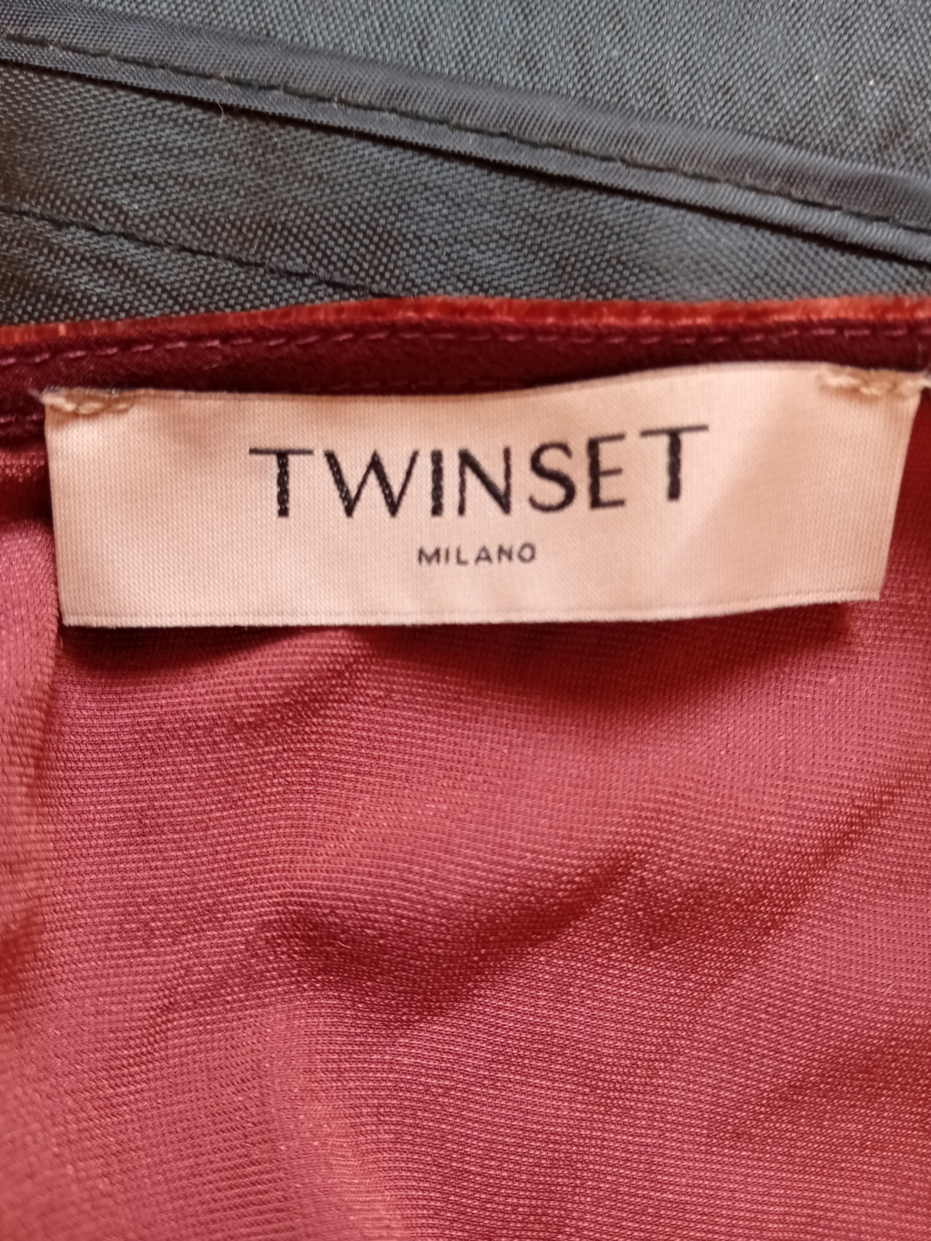 Robe Velours Bordeaux Twinset