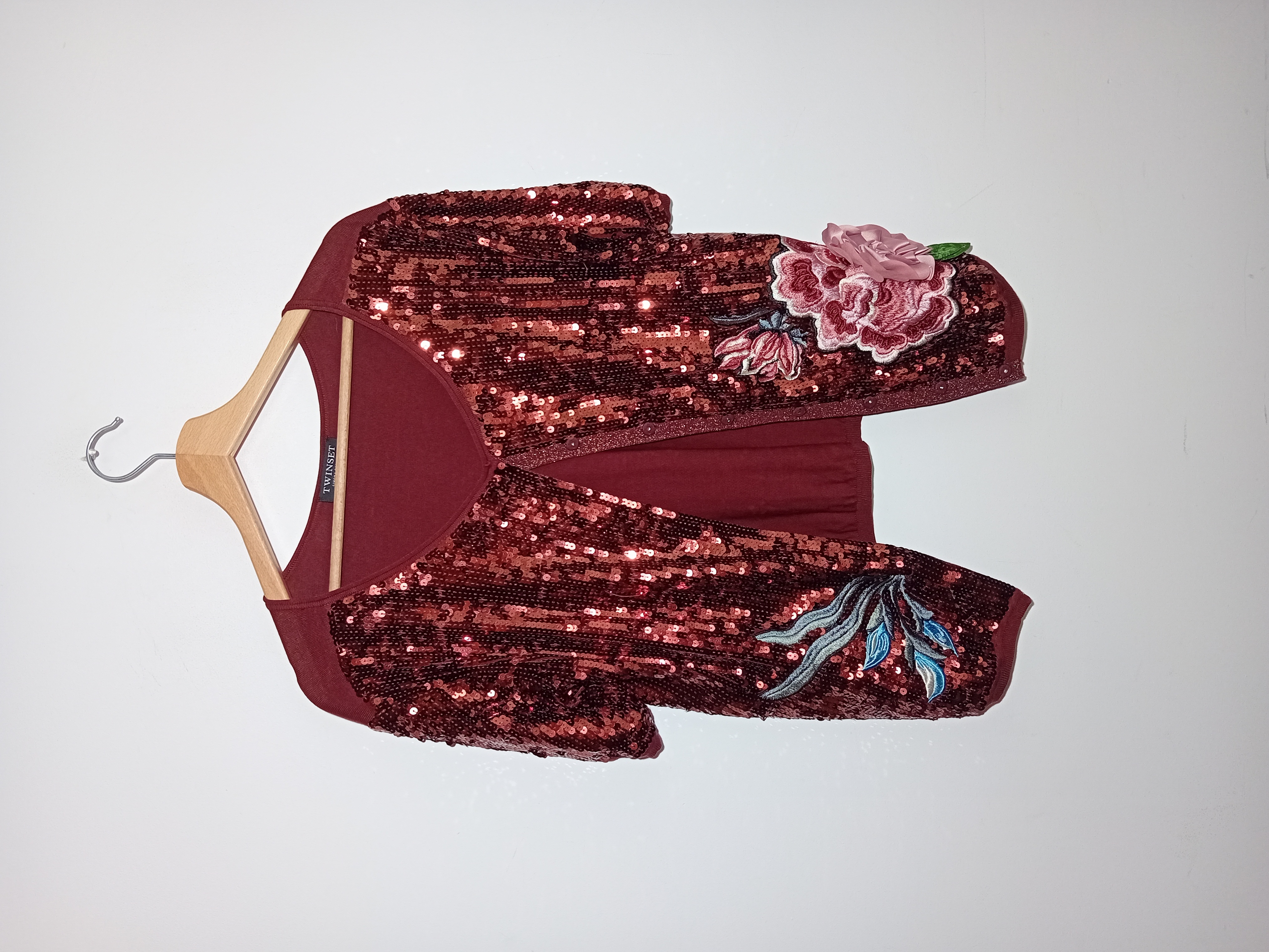 Gilet Bordeaux Paillettes S