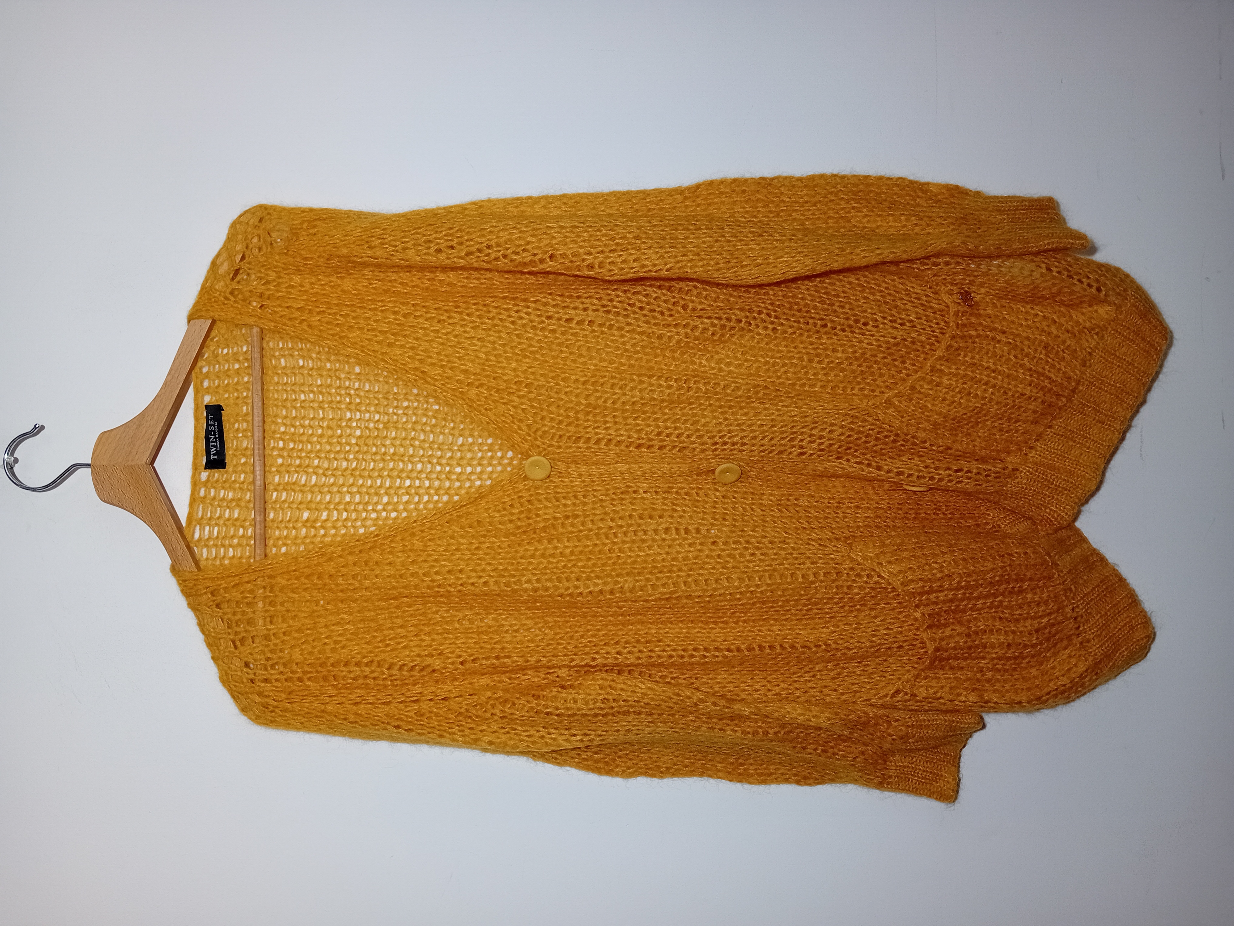 Gilet Jaune Moutarde En Mohair Twin-set