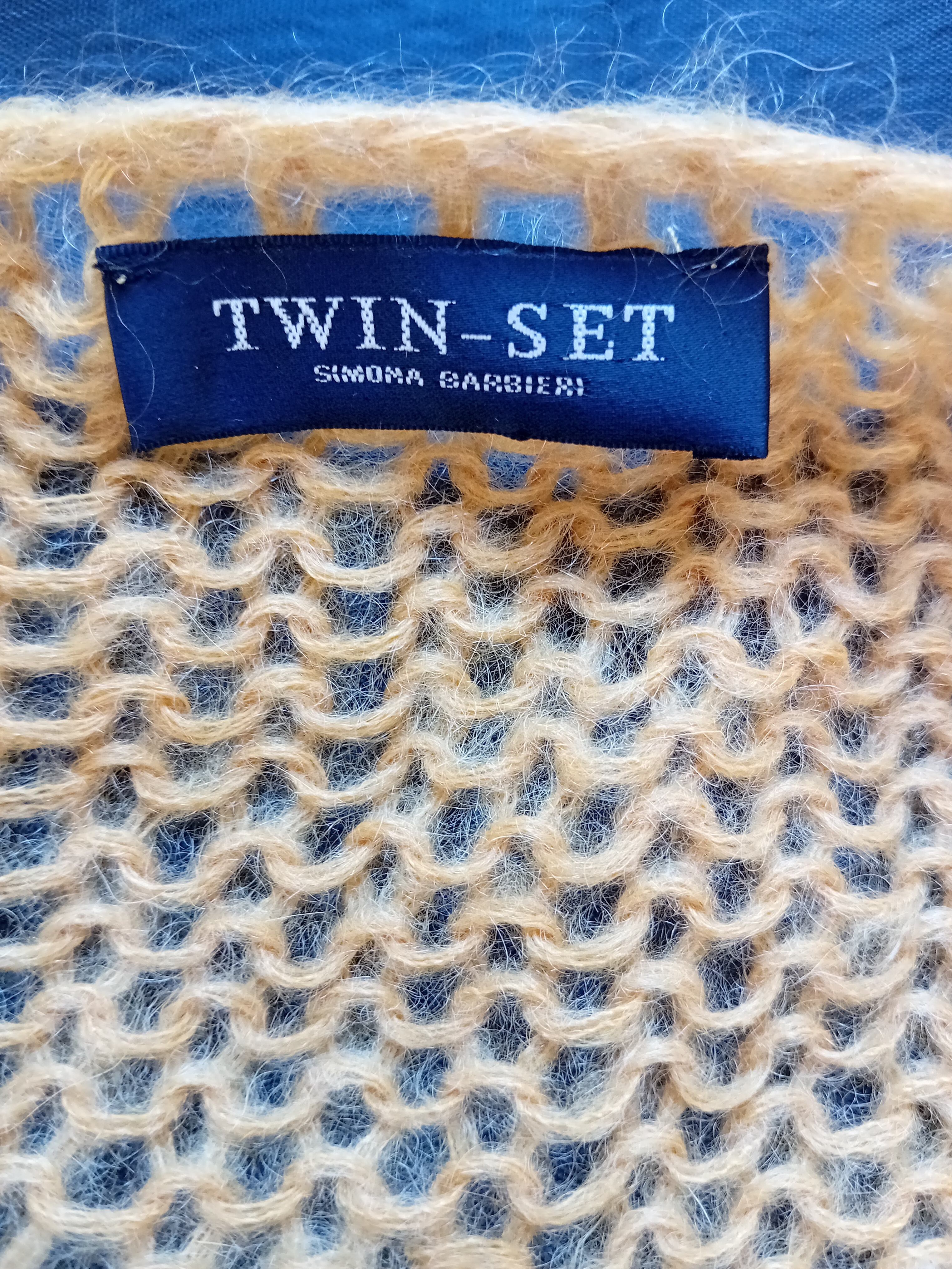 Gilet Jaune Moutarde En Mohair Twin-set