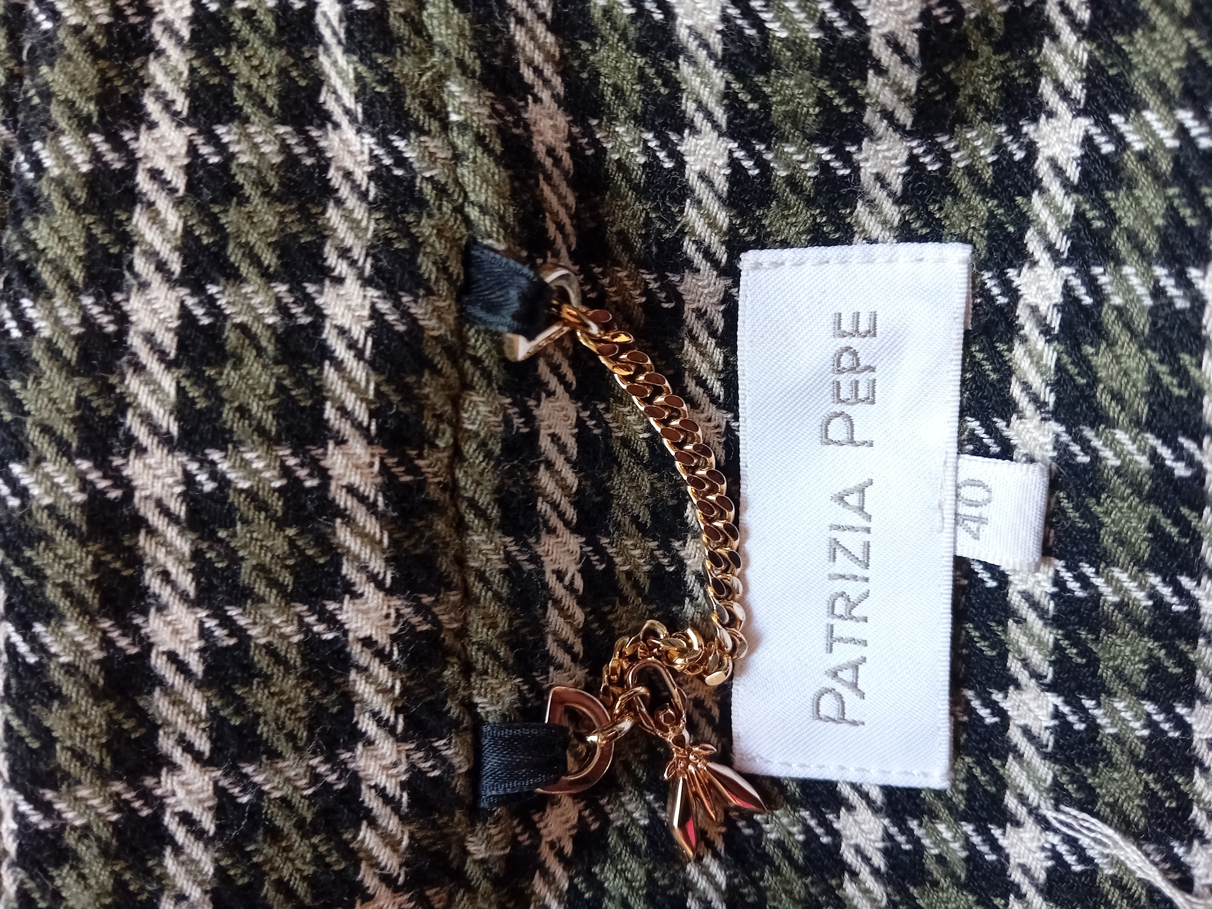 Manteau Croisé À Carreaux Patrizia Pepe